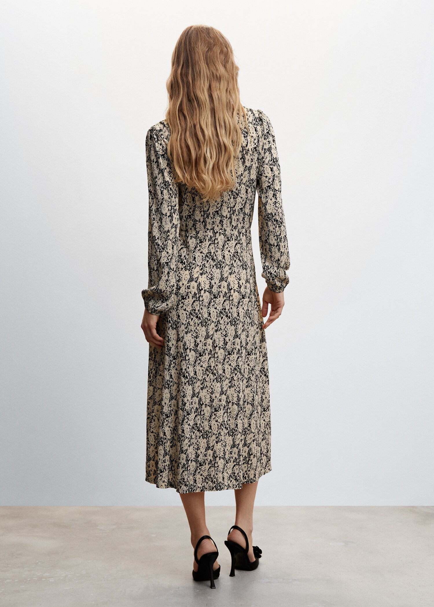 Vestido estampado textura - Reverso del artículo