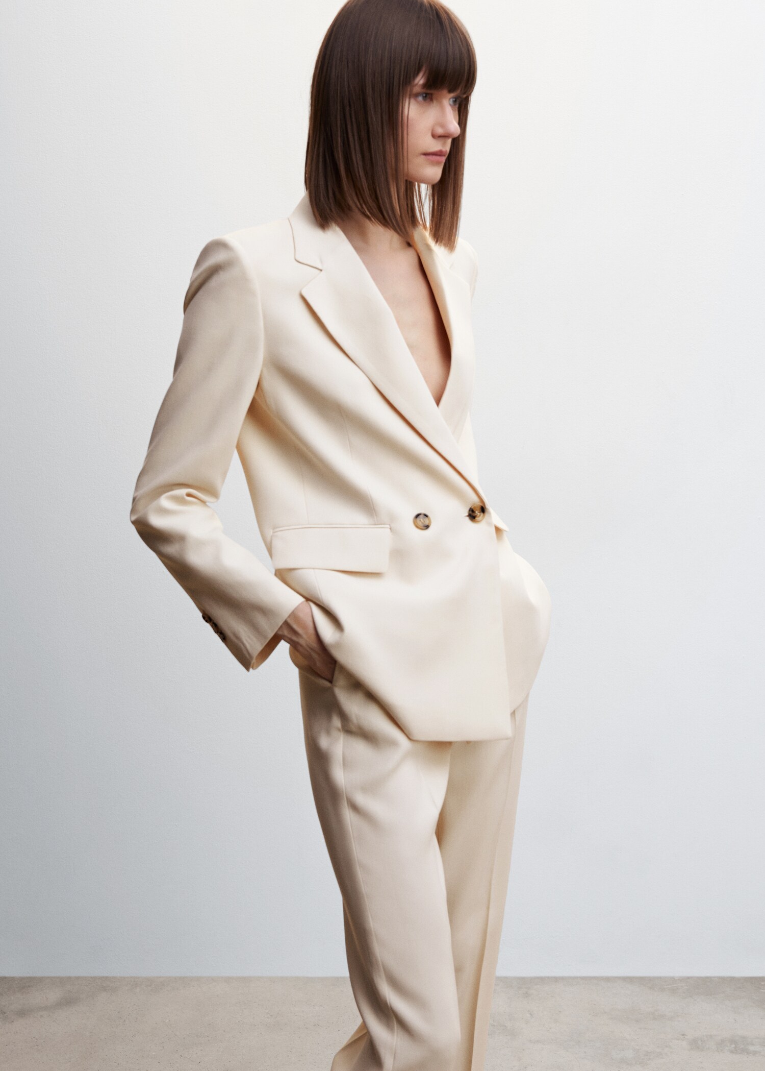 Pantalón recto traje - Detalle del artículo 1