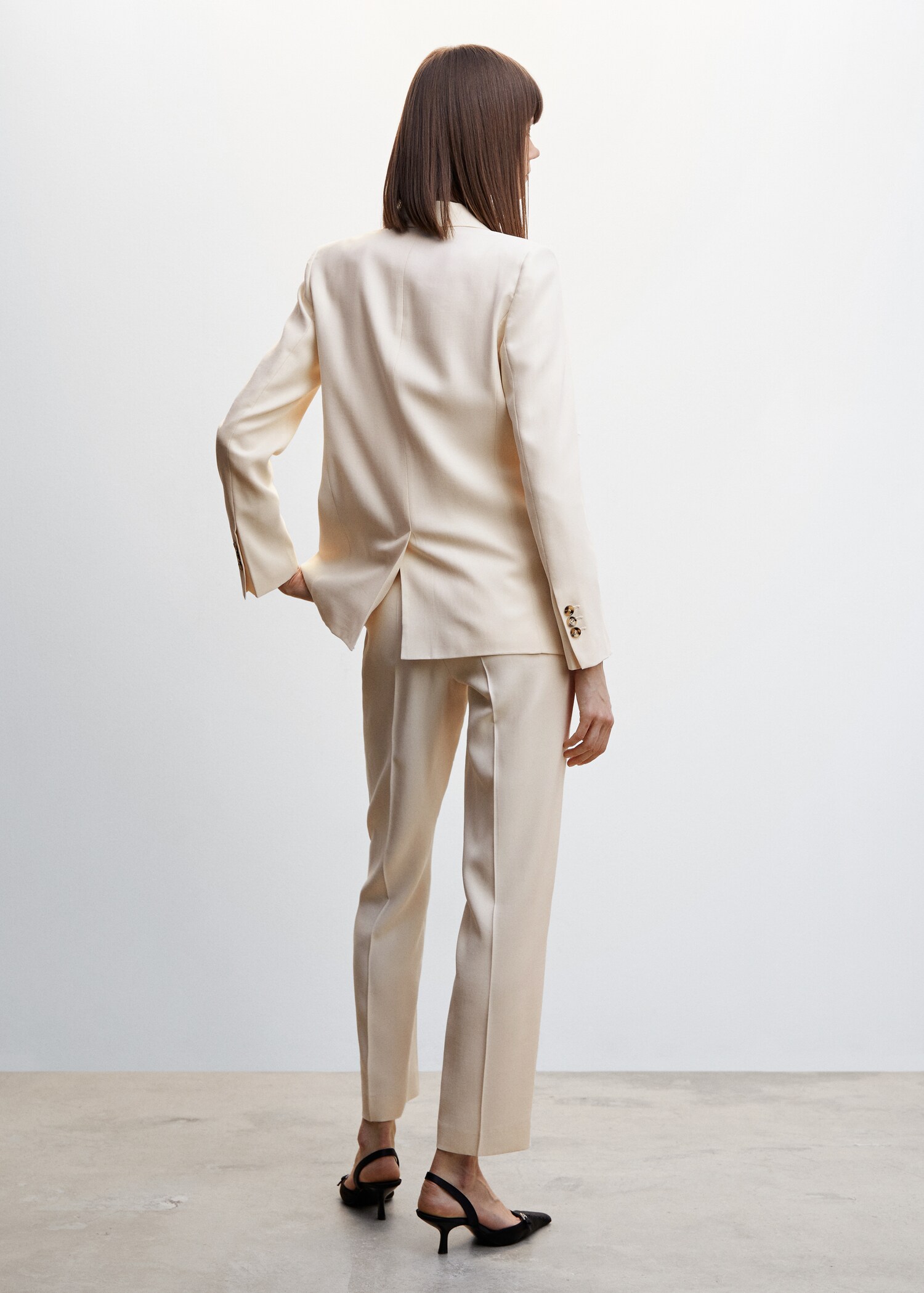Pantalón recto traje - Reverso del artículo