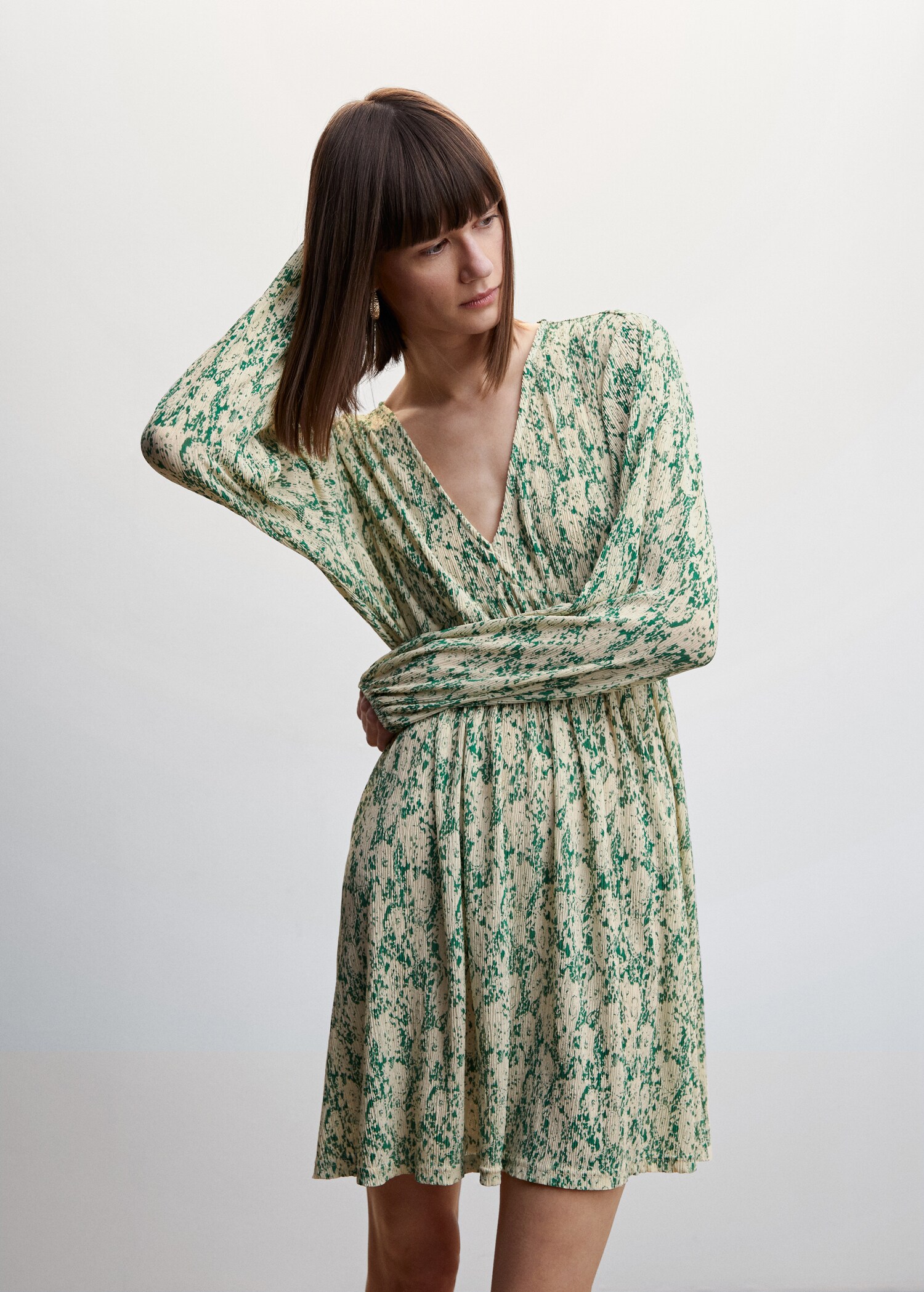 Robe texture florale - Plan moyen