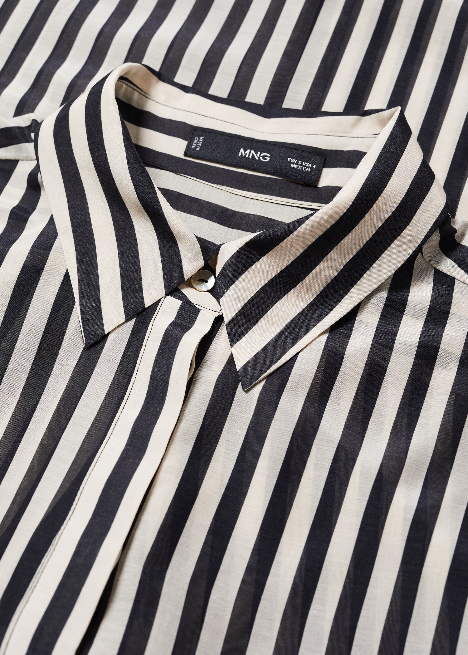 Chemise oversize coton rayures - Détail de l'article 8