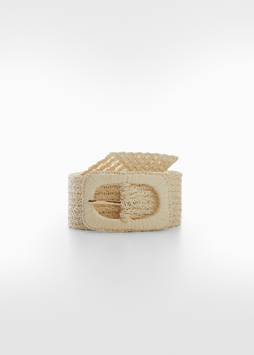 Ceinture boucle raphia Femme MANGO OUTLET Suisse