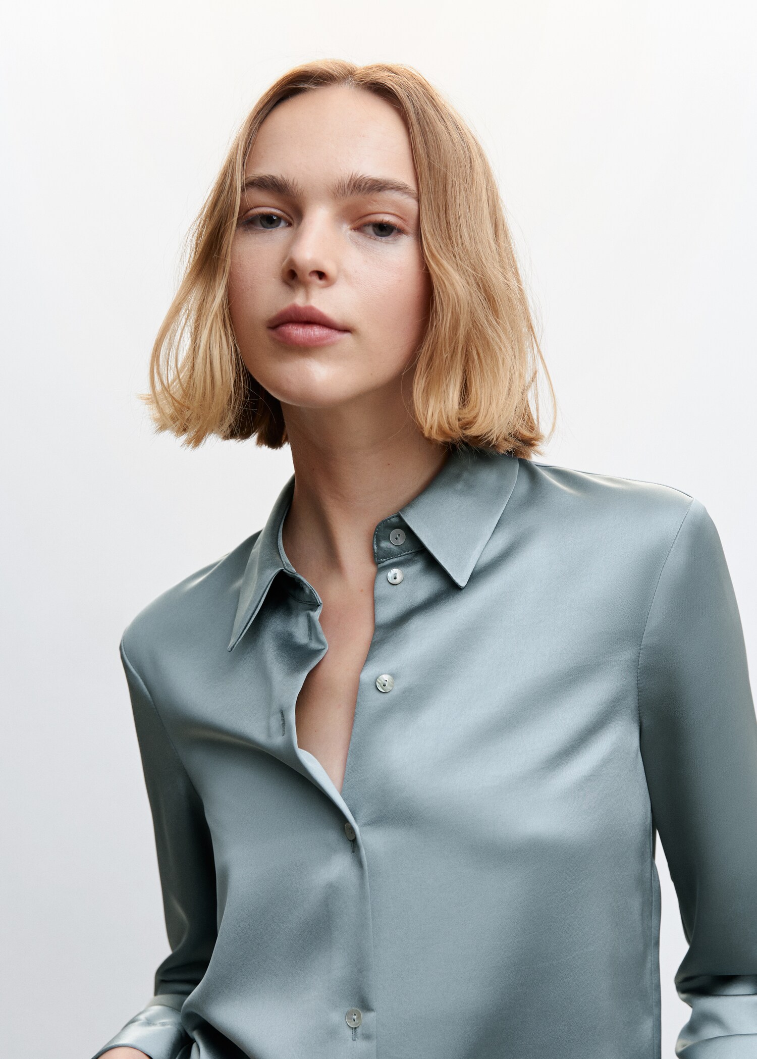 Camisa setinada botons - Detall de l'article 1