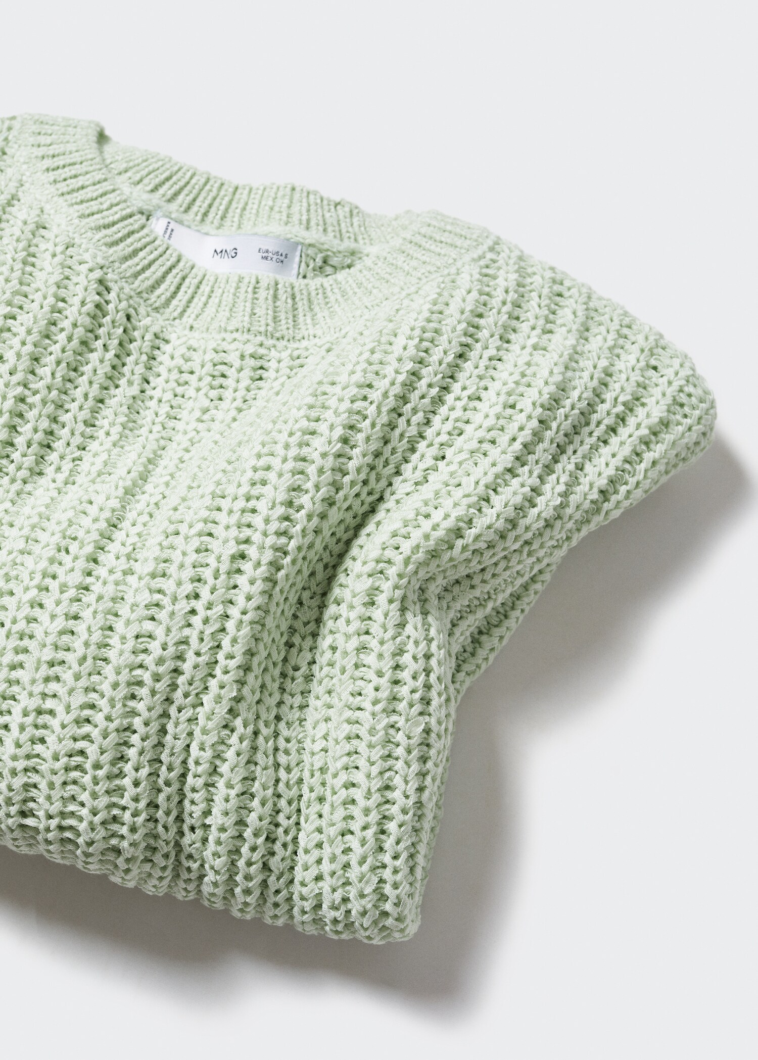 Sweter z dzianiny z okrągłym dekoltem - Szczegóły artykułu 8