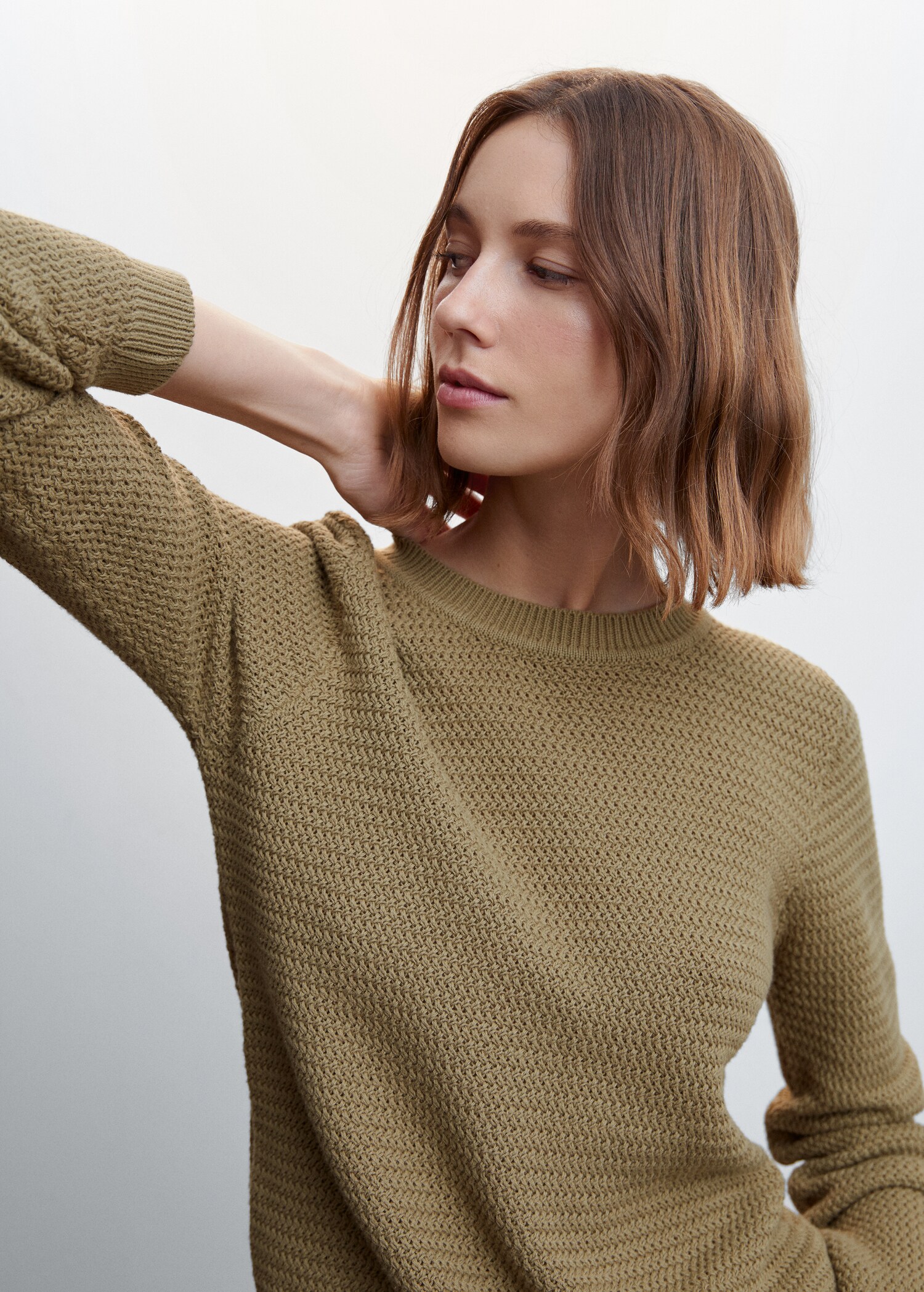 Knit cotton sweater - Details of the article 1