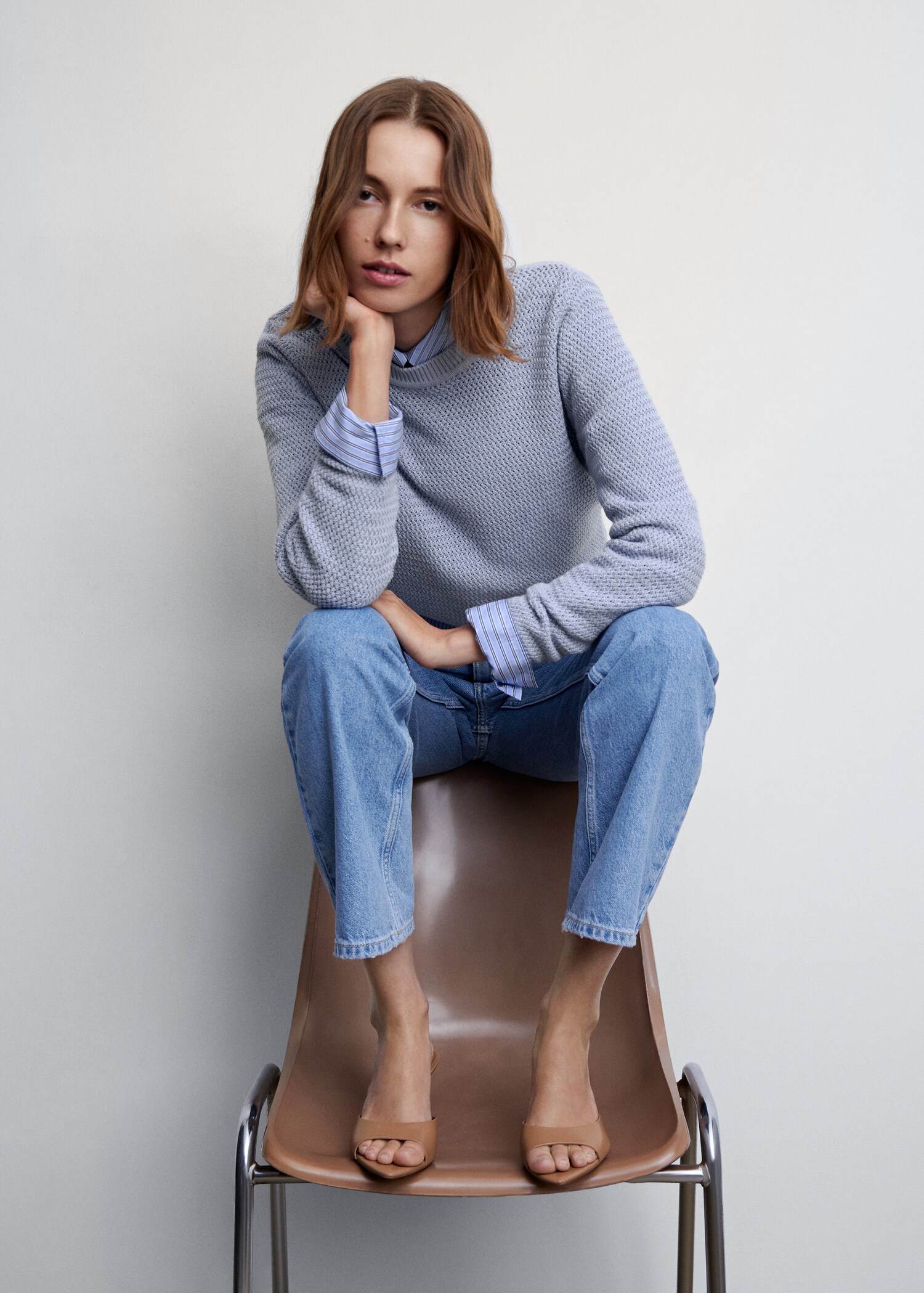 Knit cotton sweater - Details of the article 2