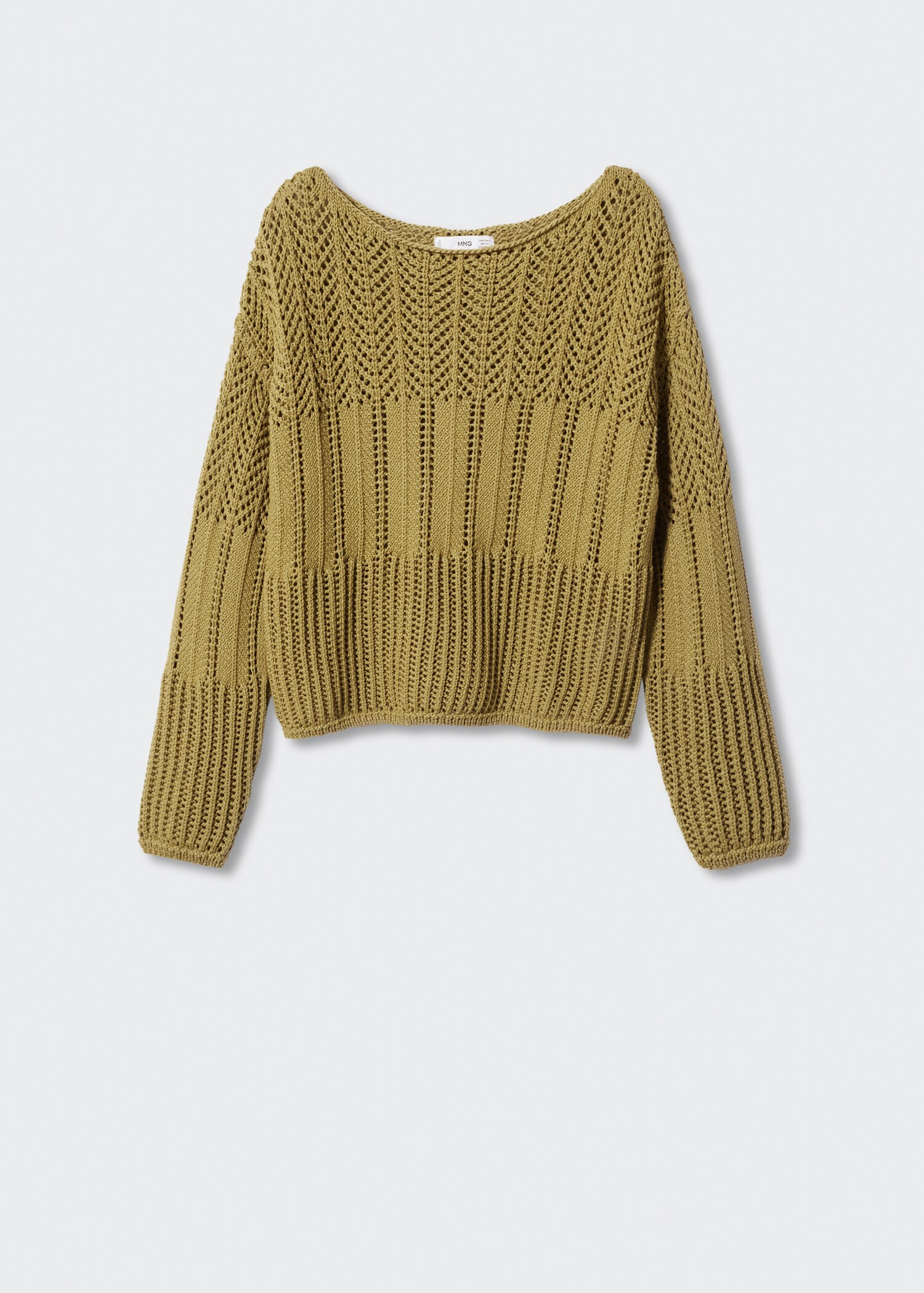 Pull-over col bateau ajouré - Article sans modèle