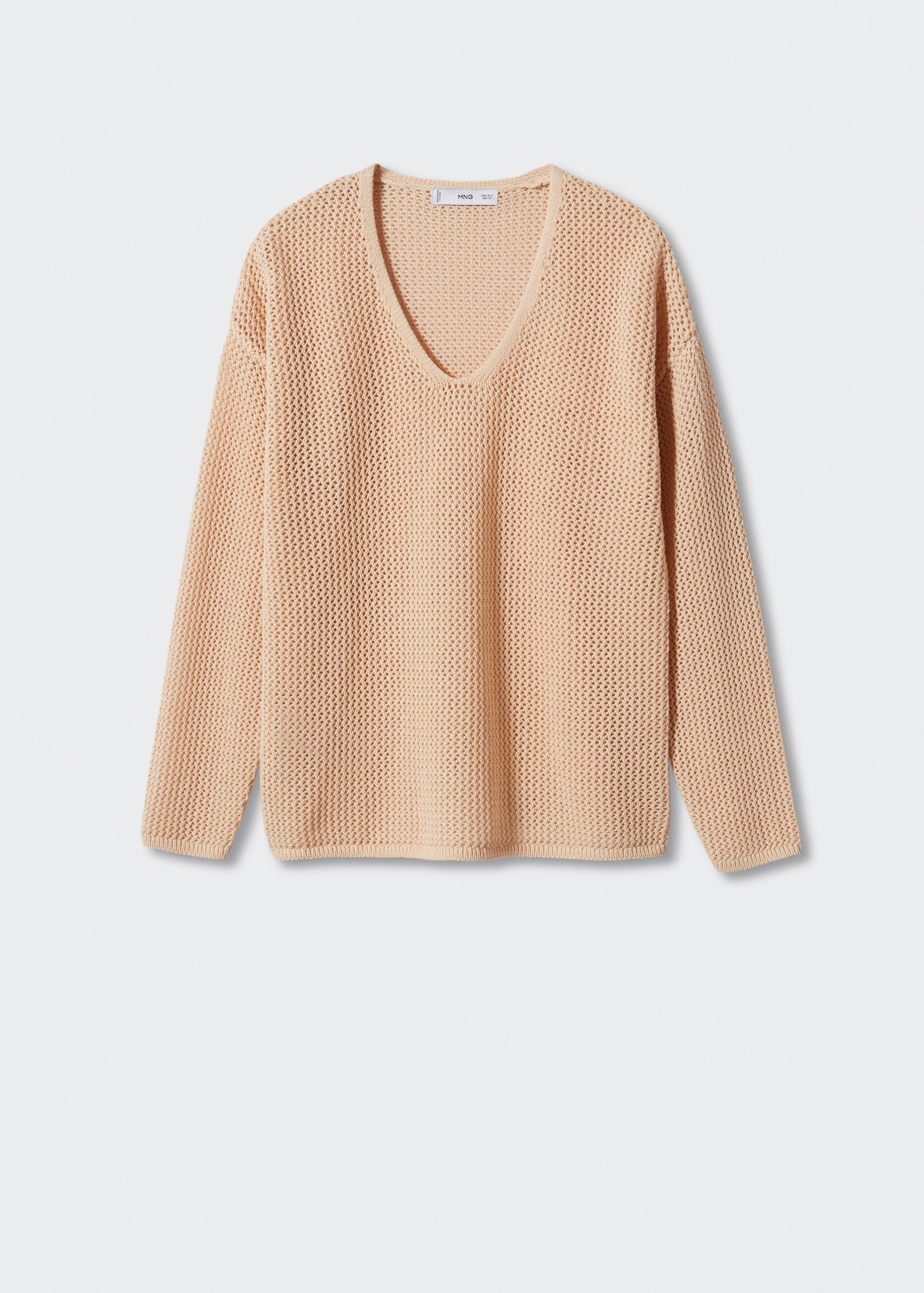 Pullover aus 100 % Baumwolle mit V-Ausschnitt - Artikel ohne Model