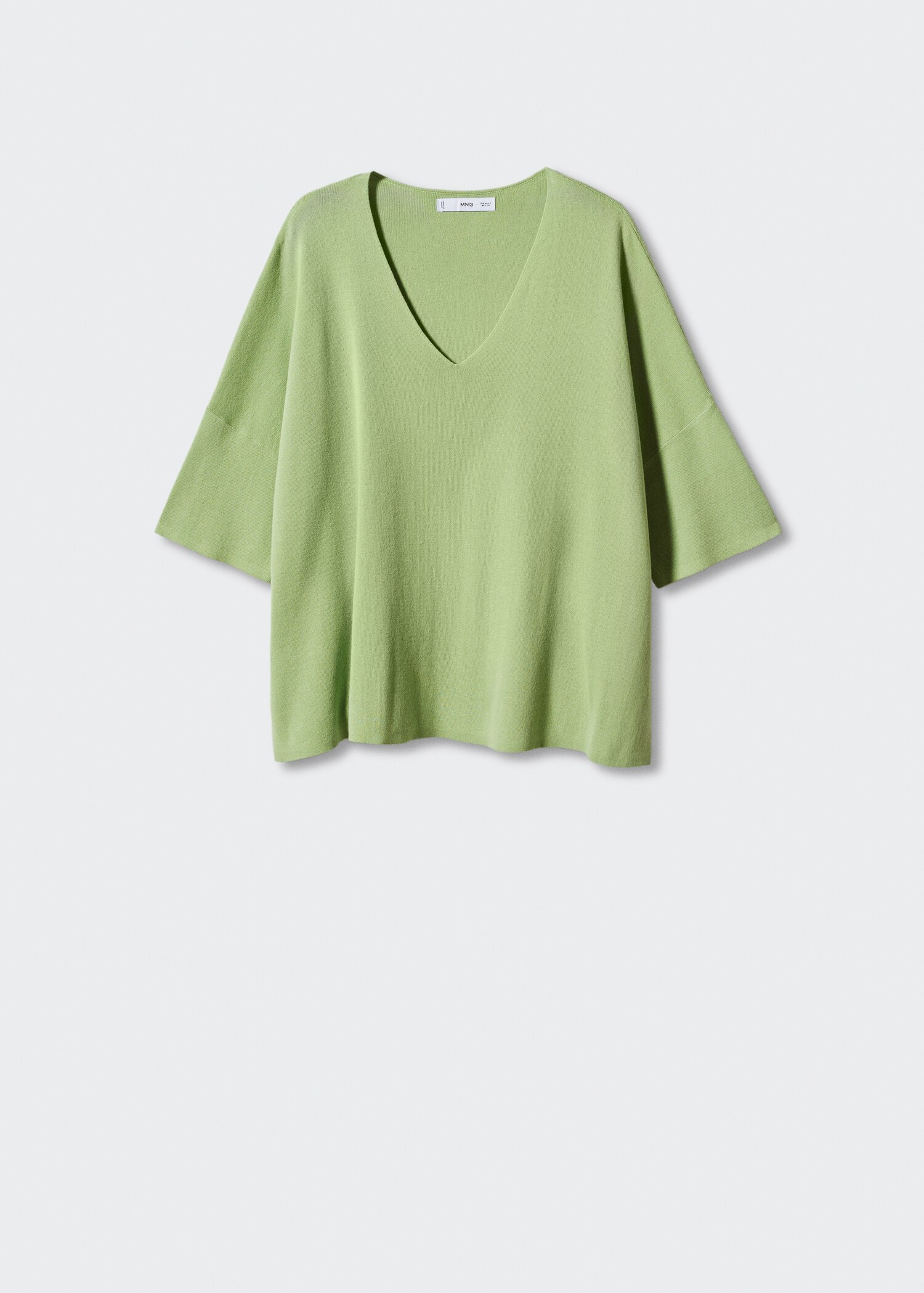 Oversize sweater with three-quarter sleeves - Article without model