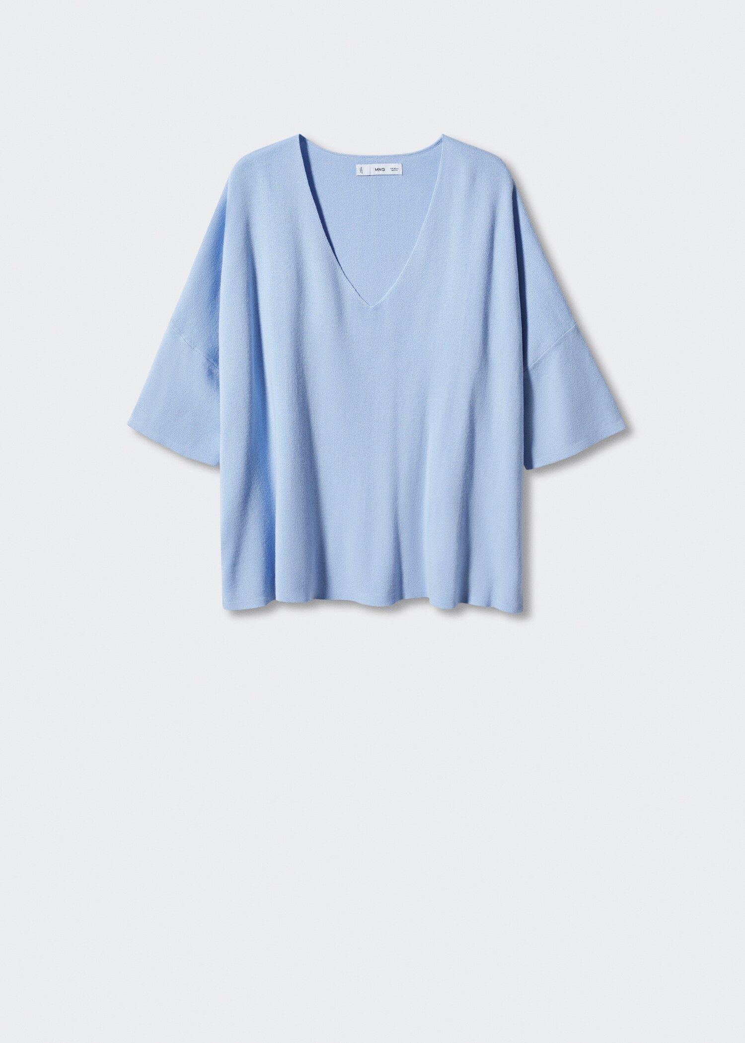 Oversize sweater with three-quarter sleeves - Article without model