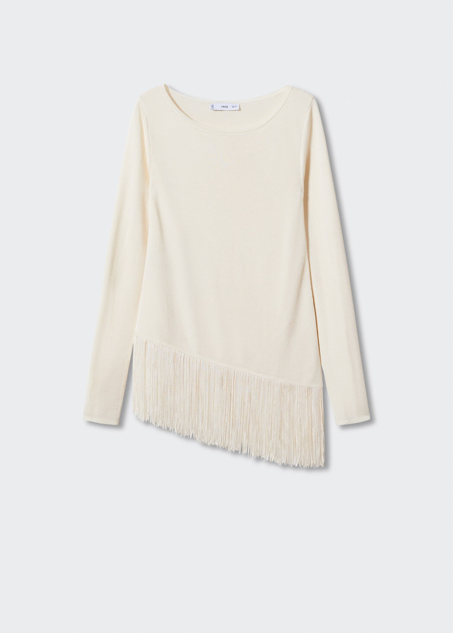 Fringed hem sweater - Article without model