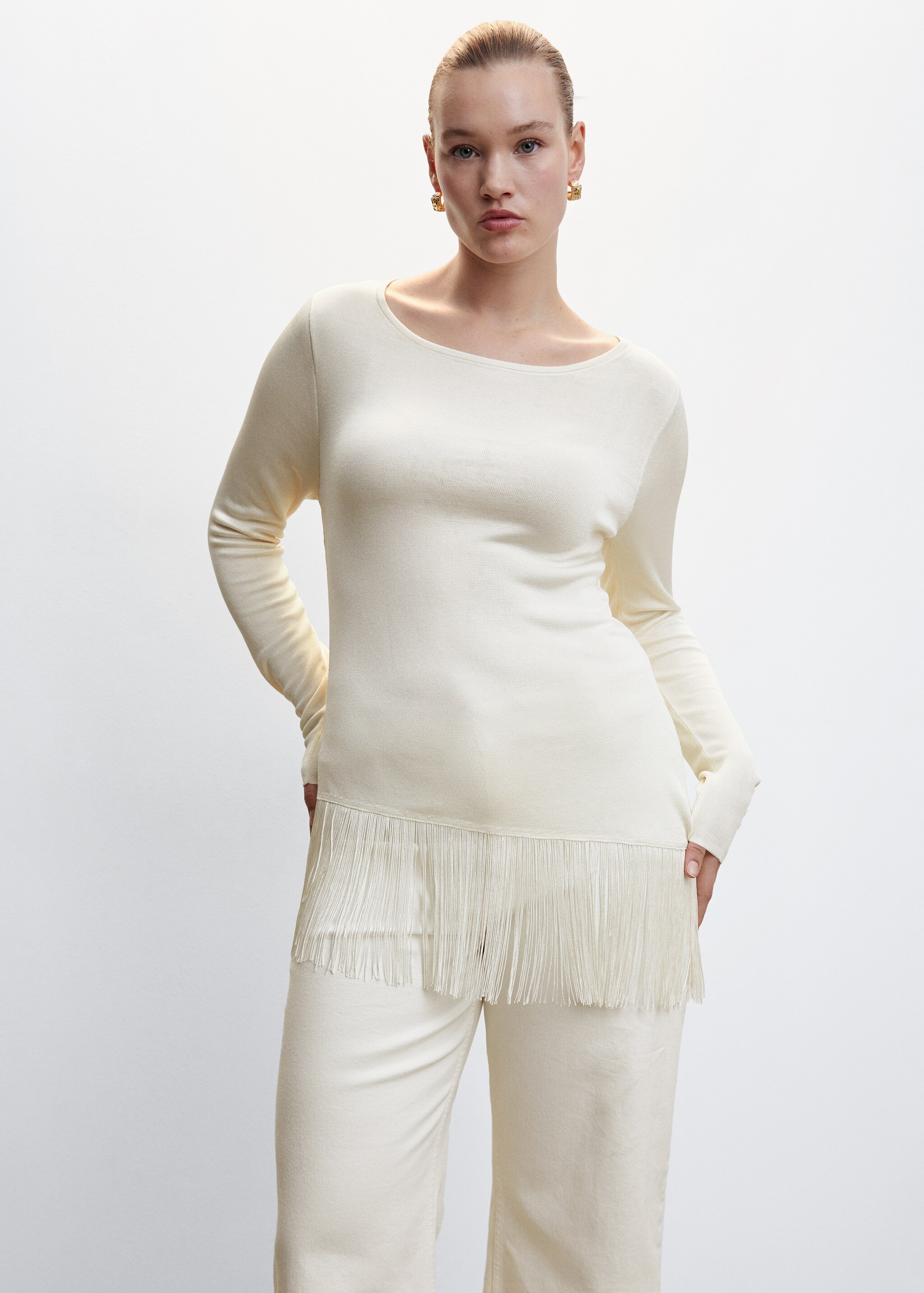 Fringed hem sweater - Details of the article 5