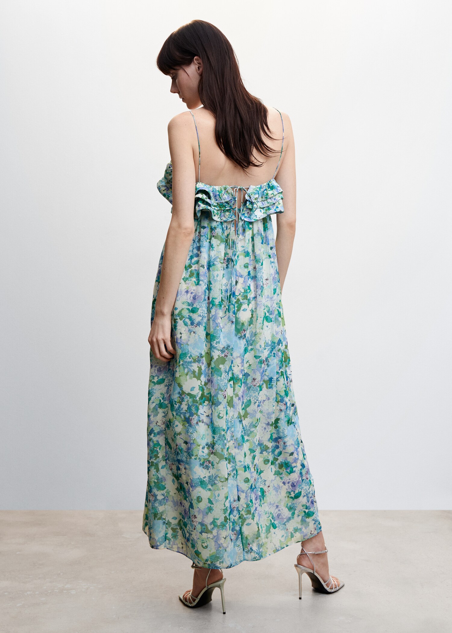 Vestido floral volantes - Reverso del artículo