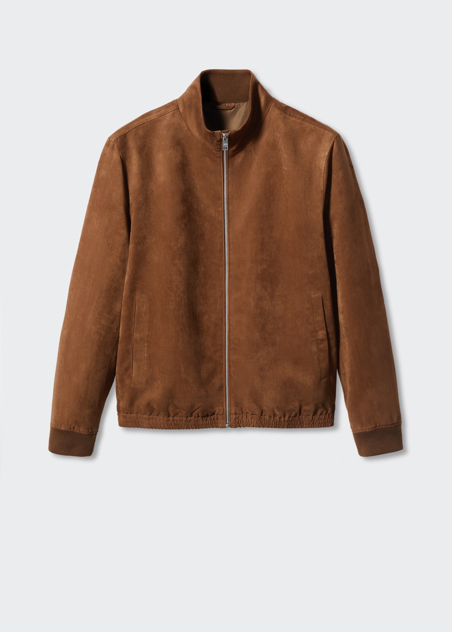 Suede-effect bomber jacket - Article without model