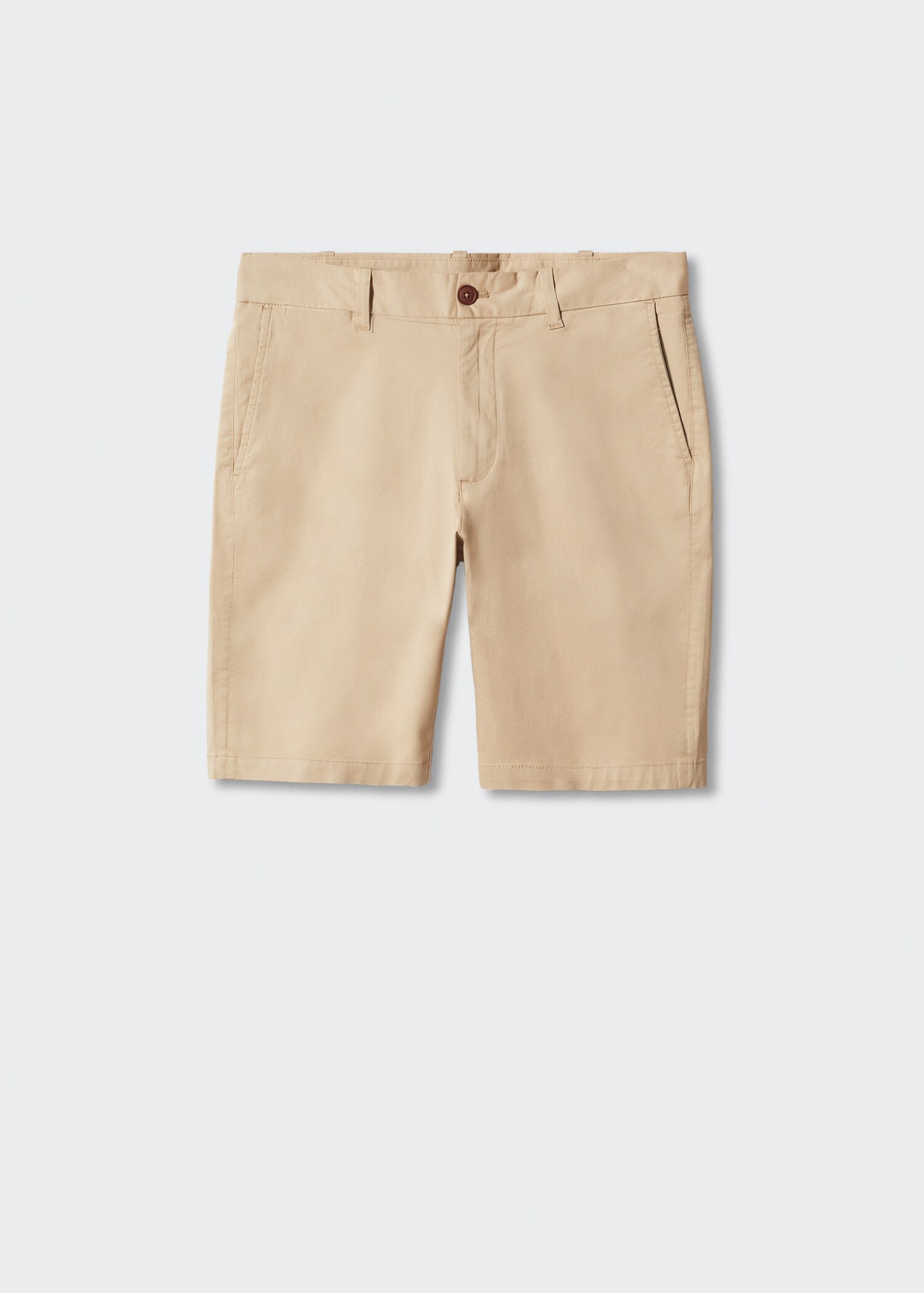Slim-fit chino cotton bermuda shorts - Article without model