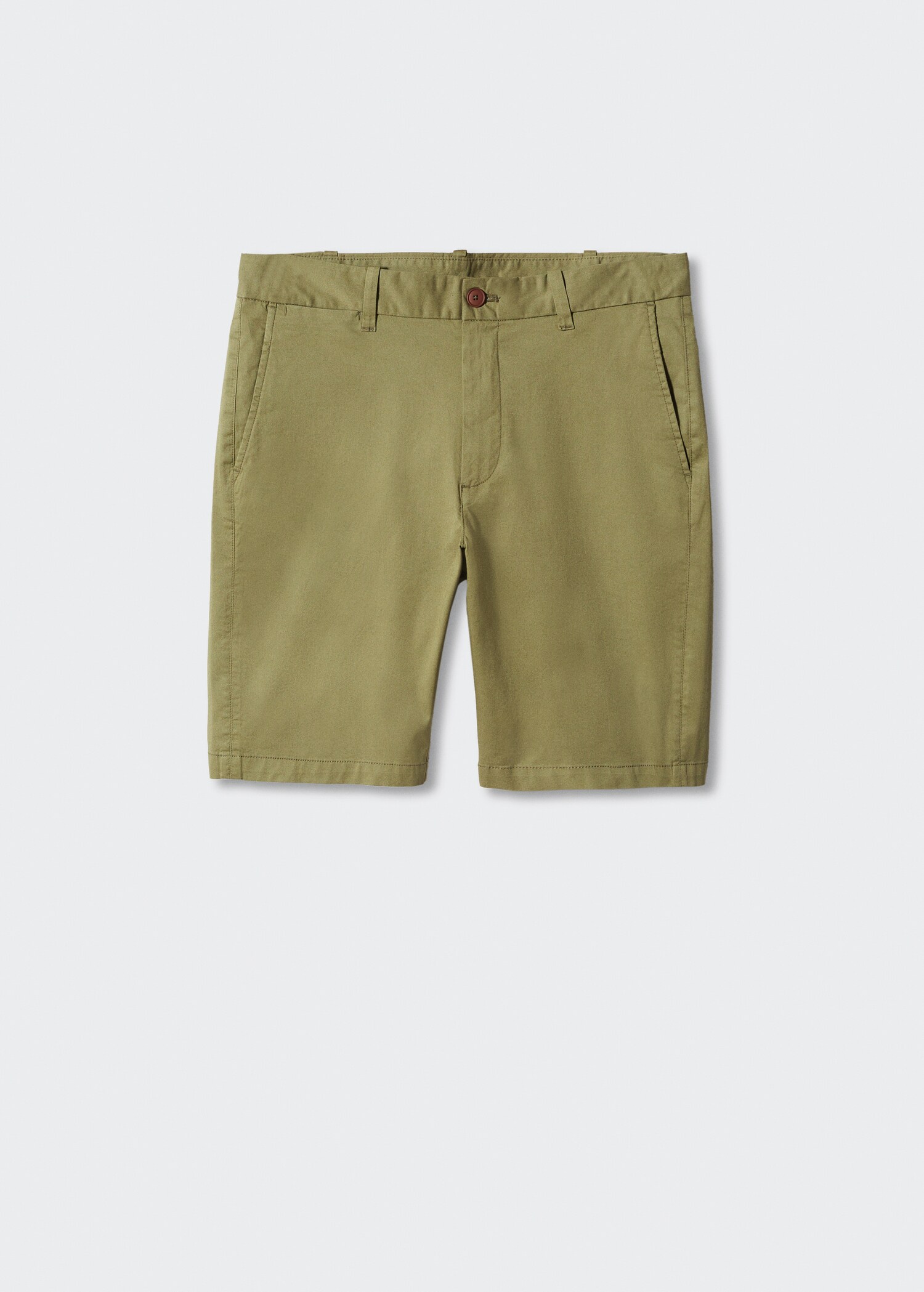 Slim-fit chino cotton bermuda shorts - Article without model