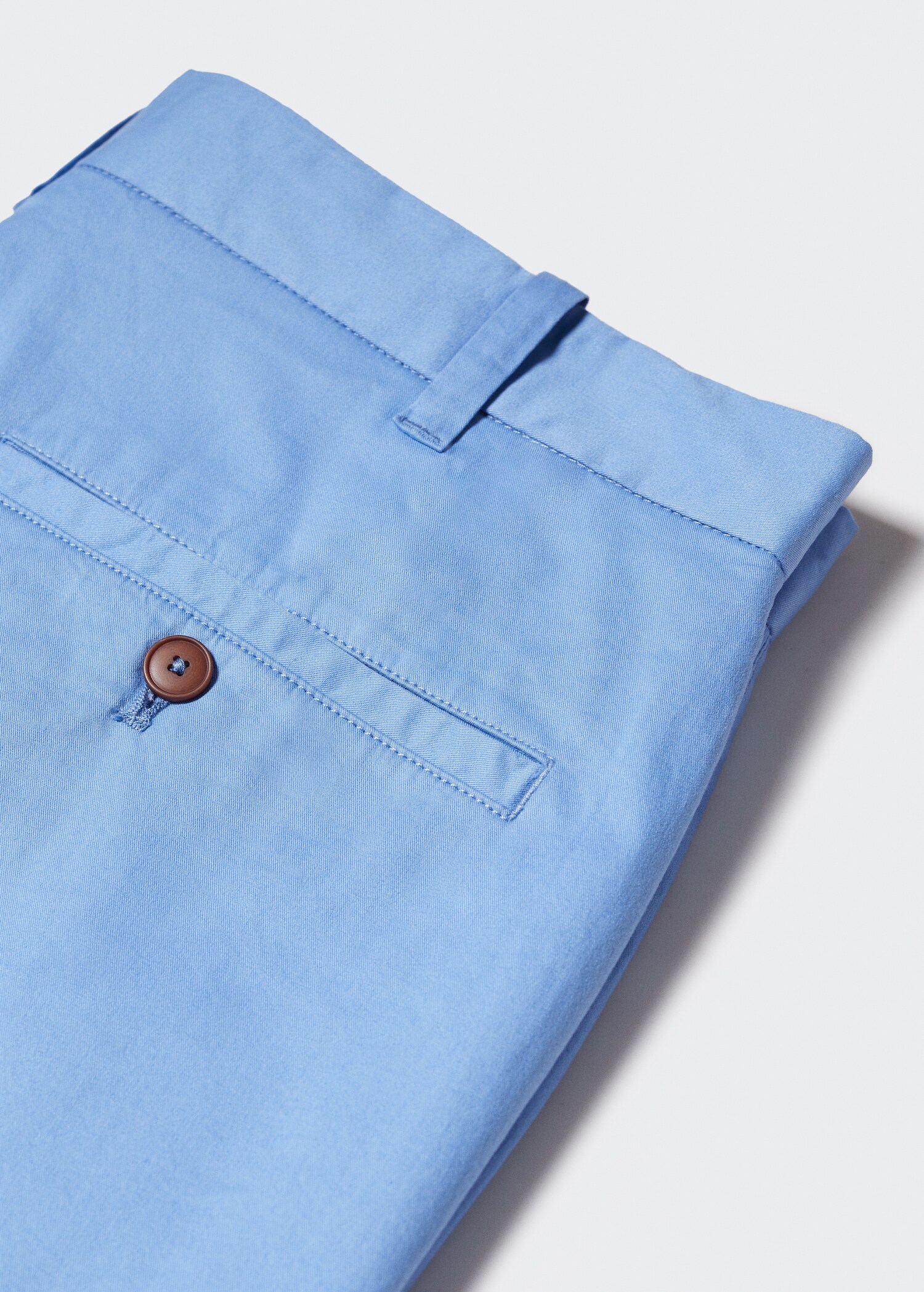 Slim-fit chino cotton bermuda shorts - Details of the article 8