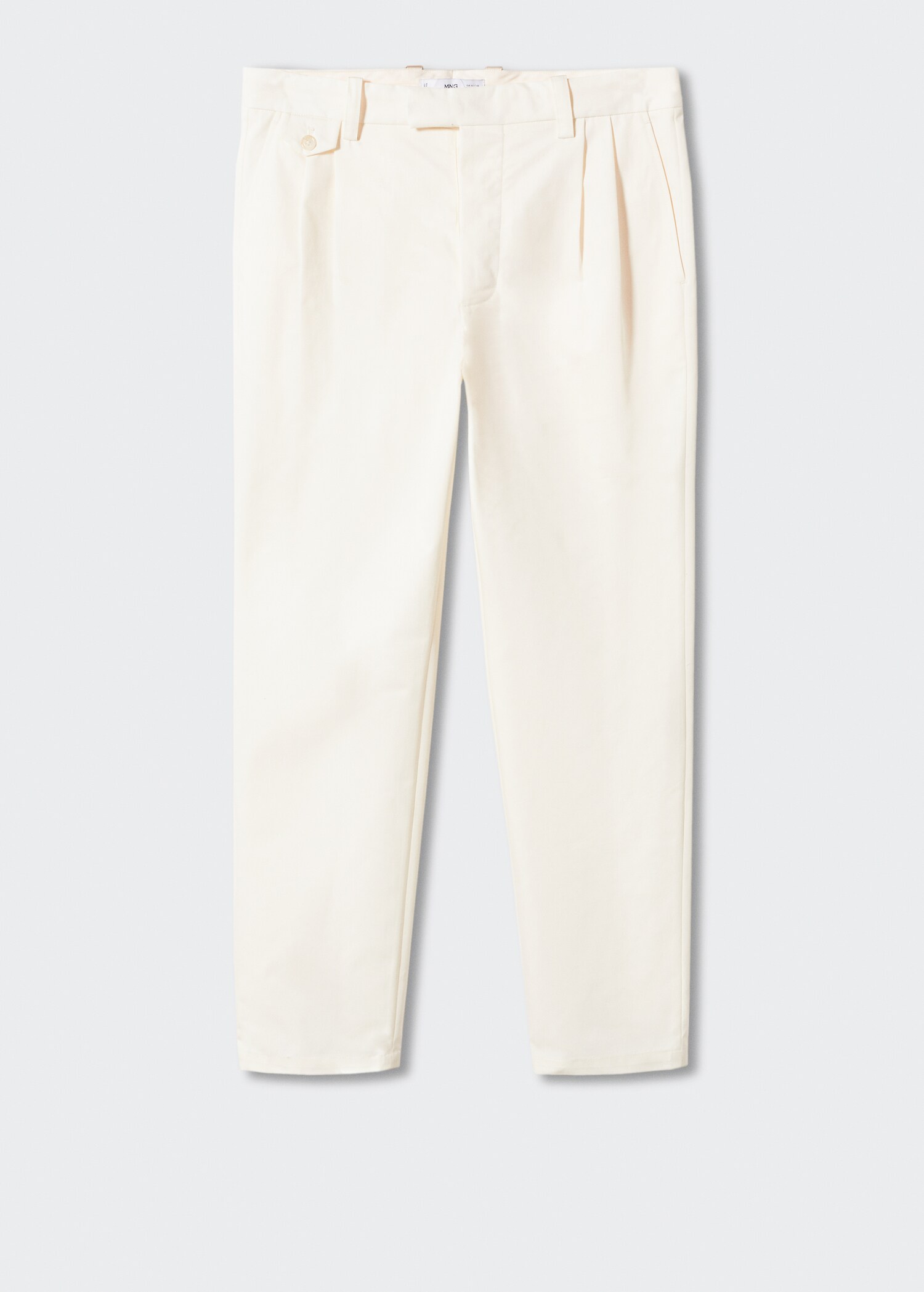 Cotton pleated trousers - Article without model