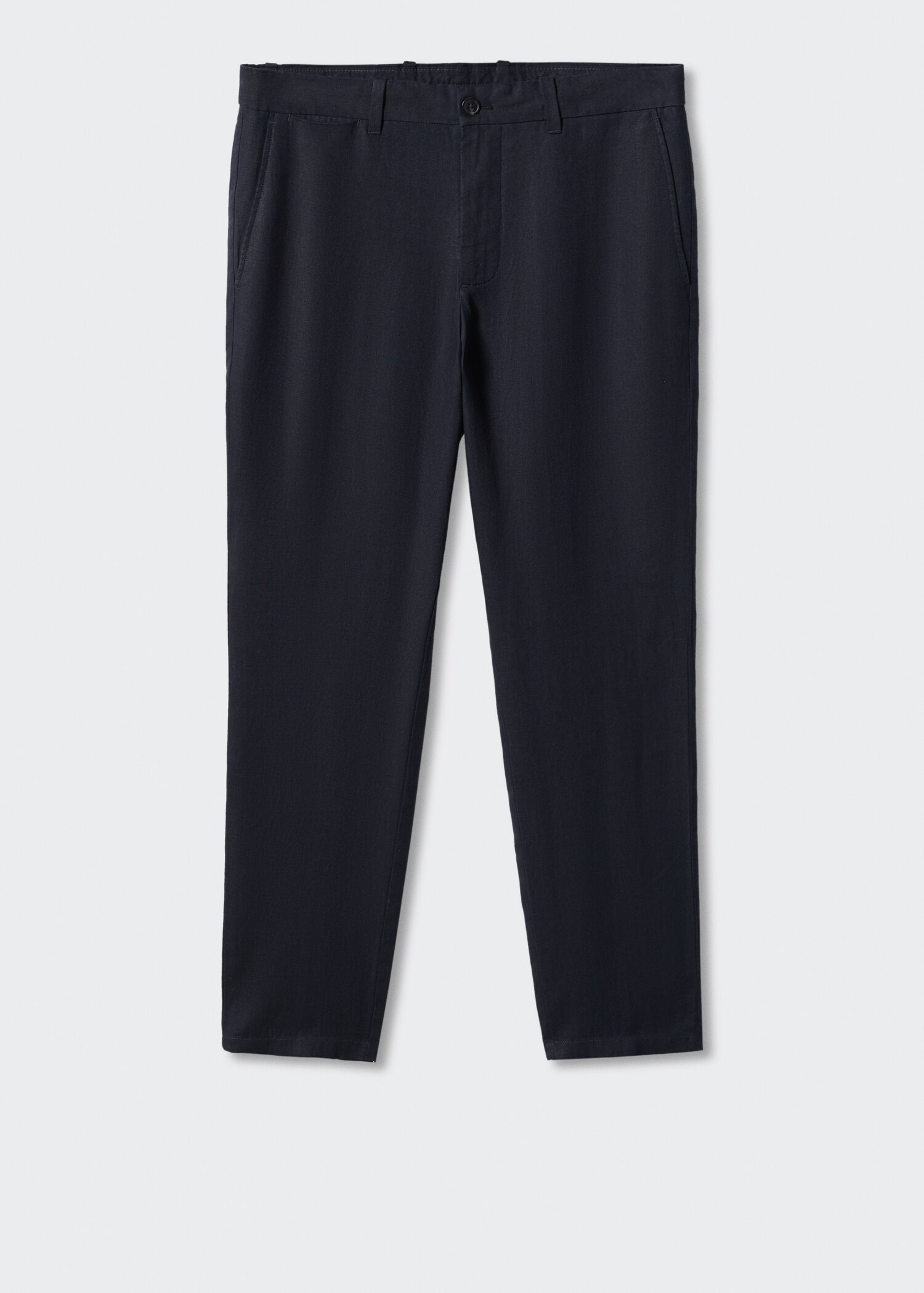 Slim-fit 100% linen trousers - Article without model