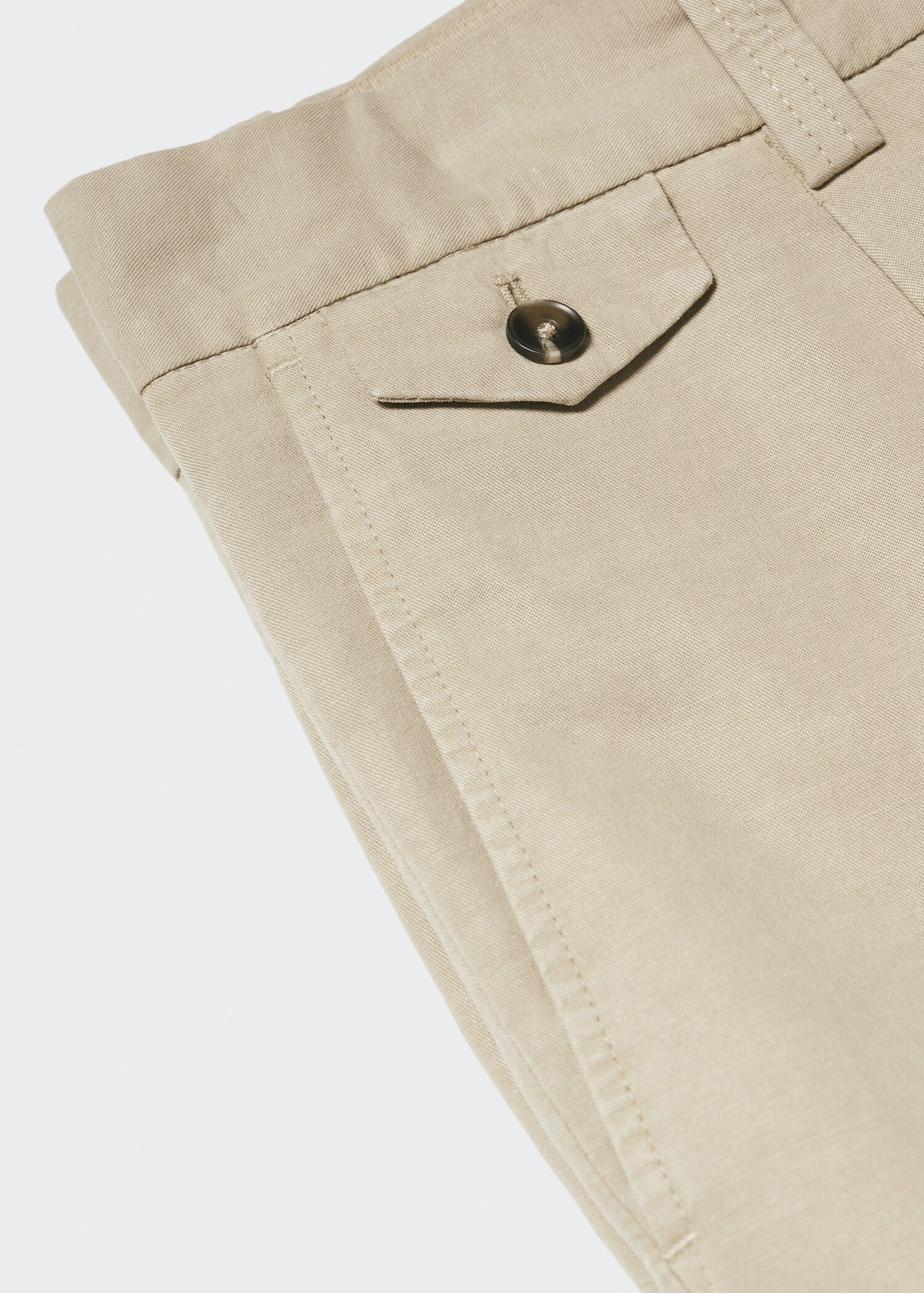 Tapered-fit pleated pants - Details of the article 8