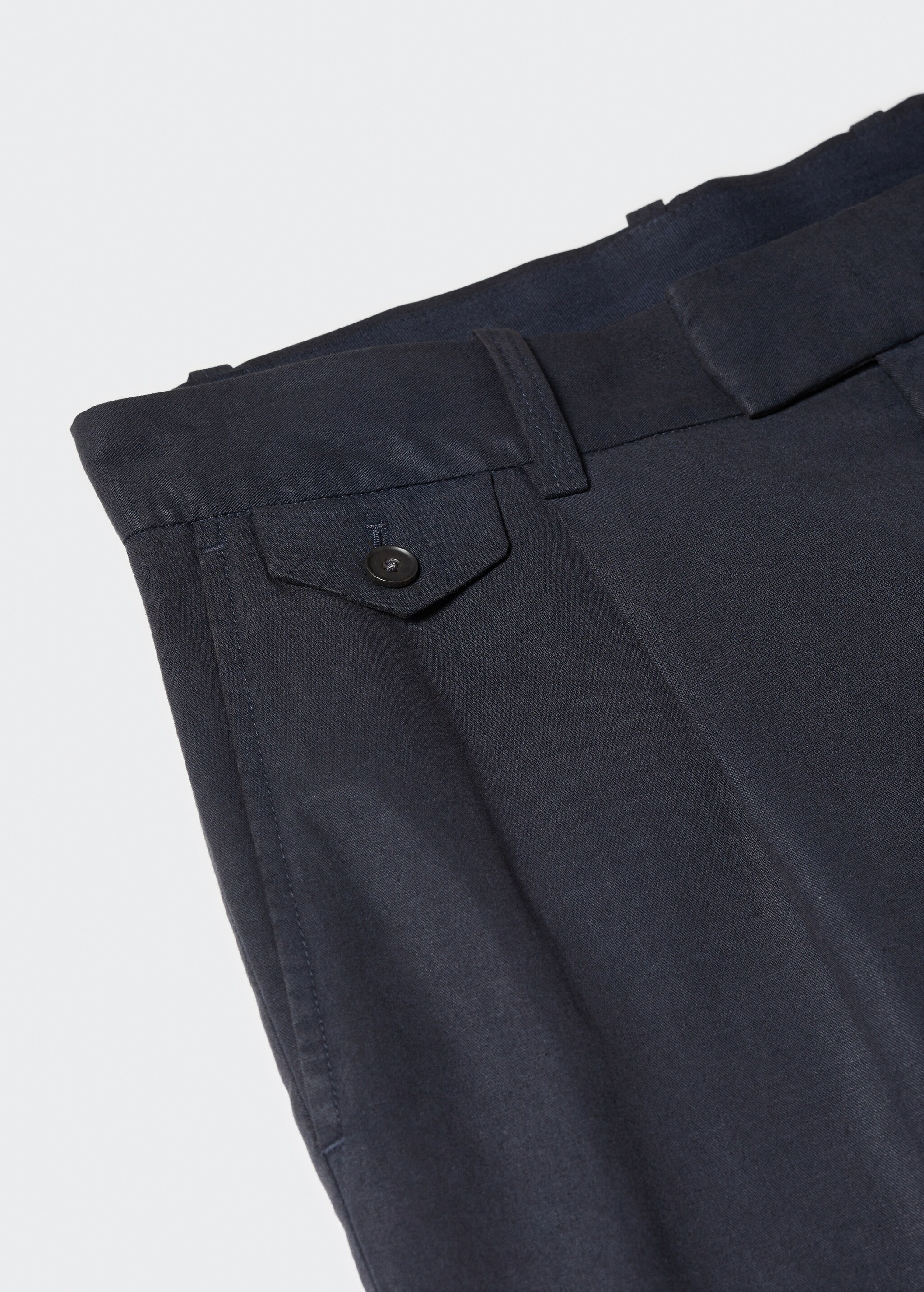 Tapered-fit pleated trousers - Details of the article 8