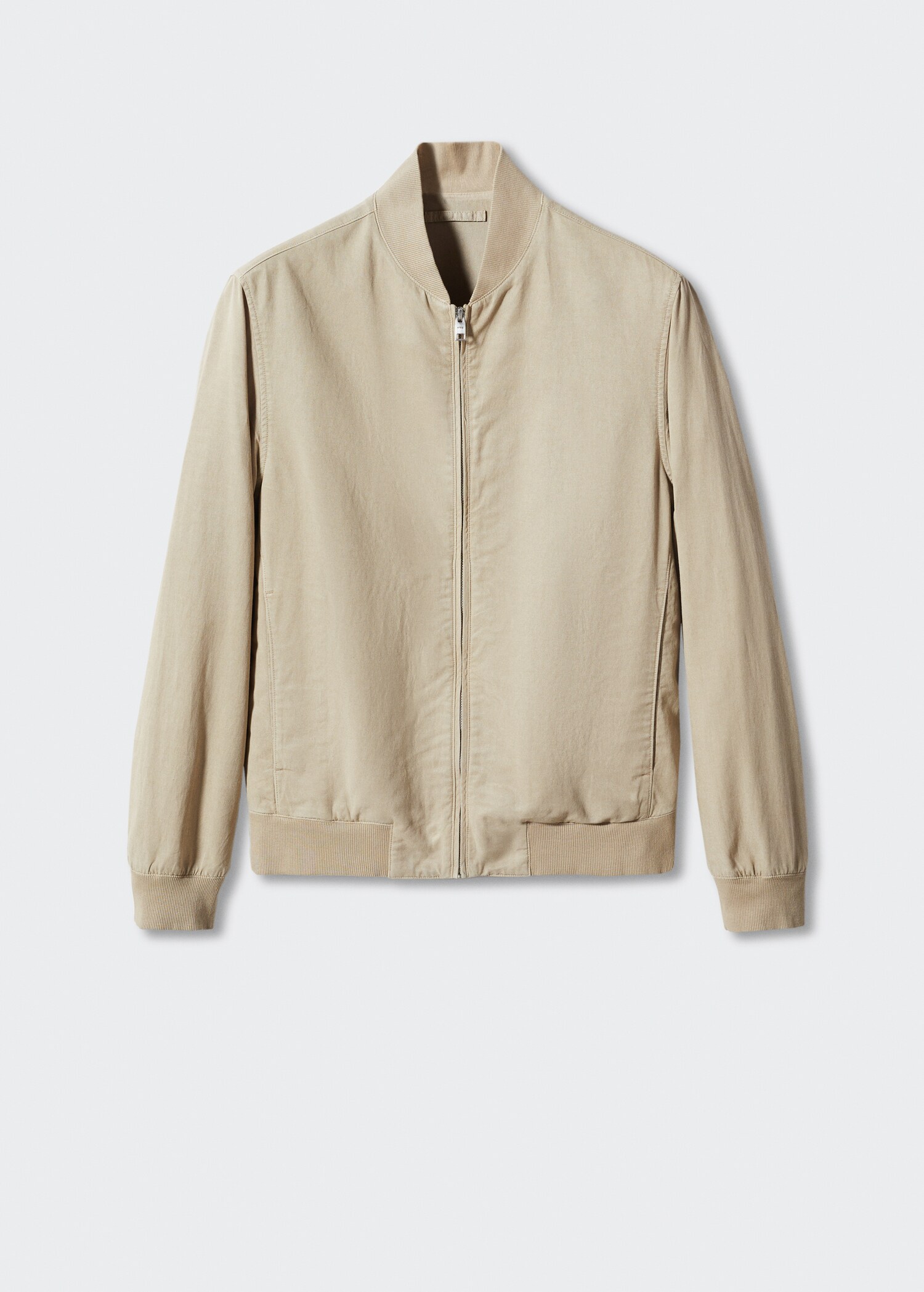 Lightweight linen cotton bomber jacket - Article without model