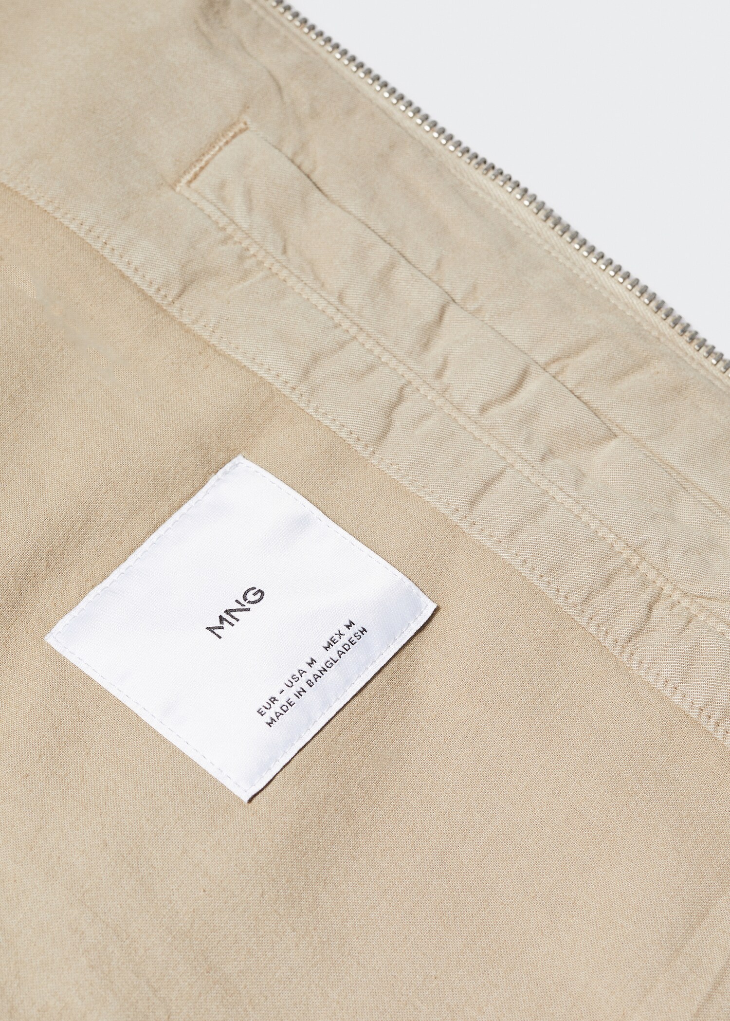 Lightweight linen cotton bomber jacket - Details of the article 8