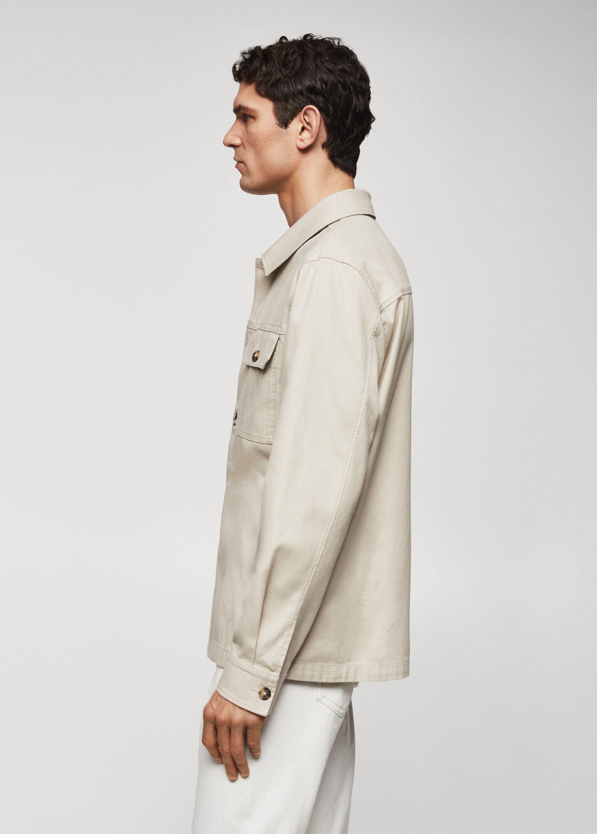 Chest-pocket cotton overshirt - Details of the article 6