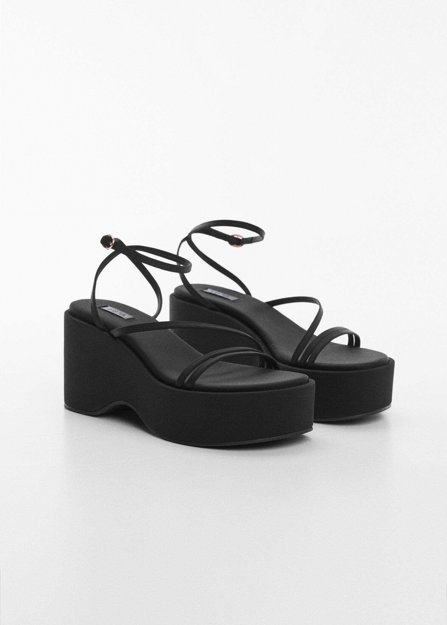 Platform strap sandals - Medium plane