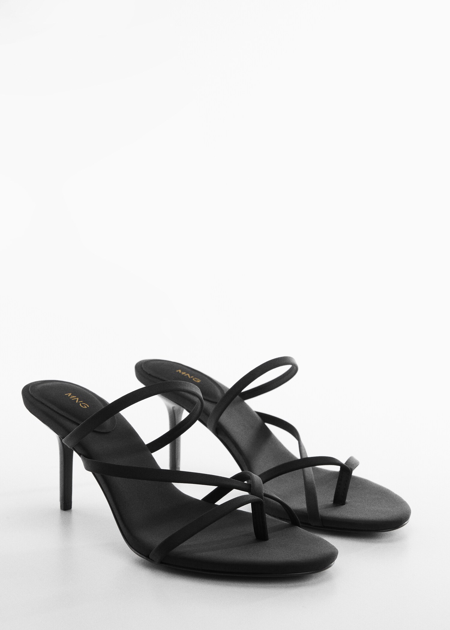 Strappy heeled sandals - Medium plane