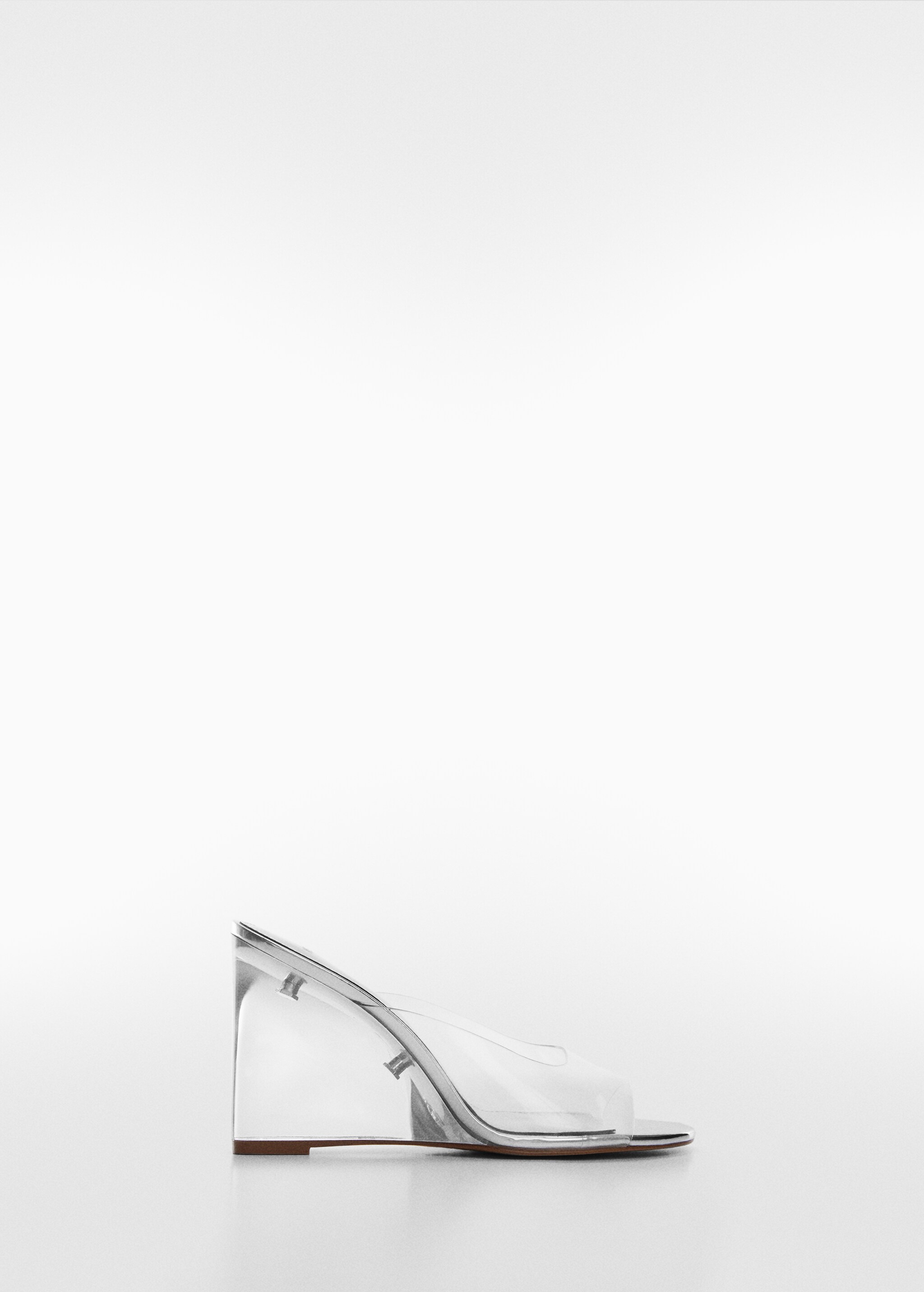 Transparent vinyl wedge sandals - Article without model
