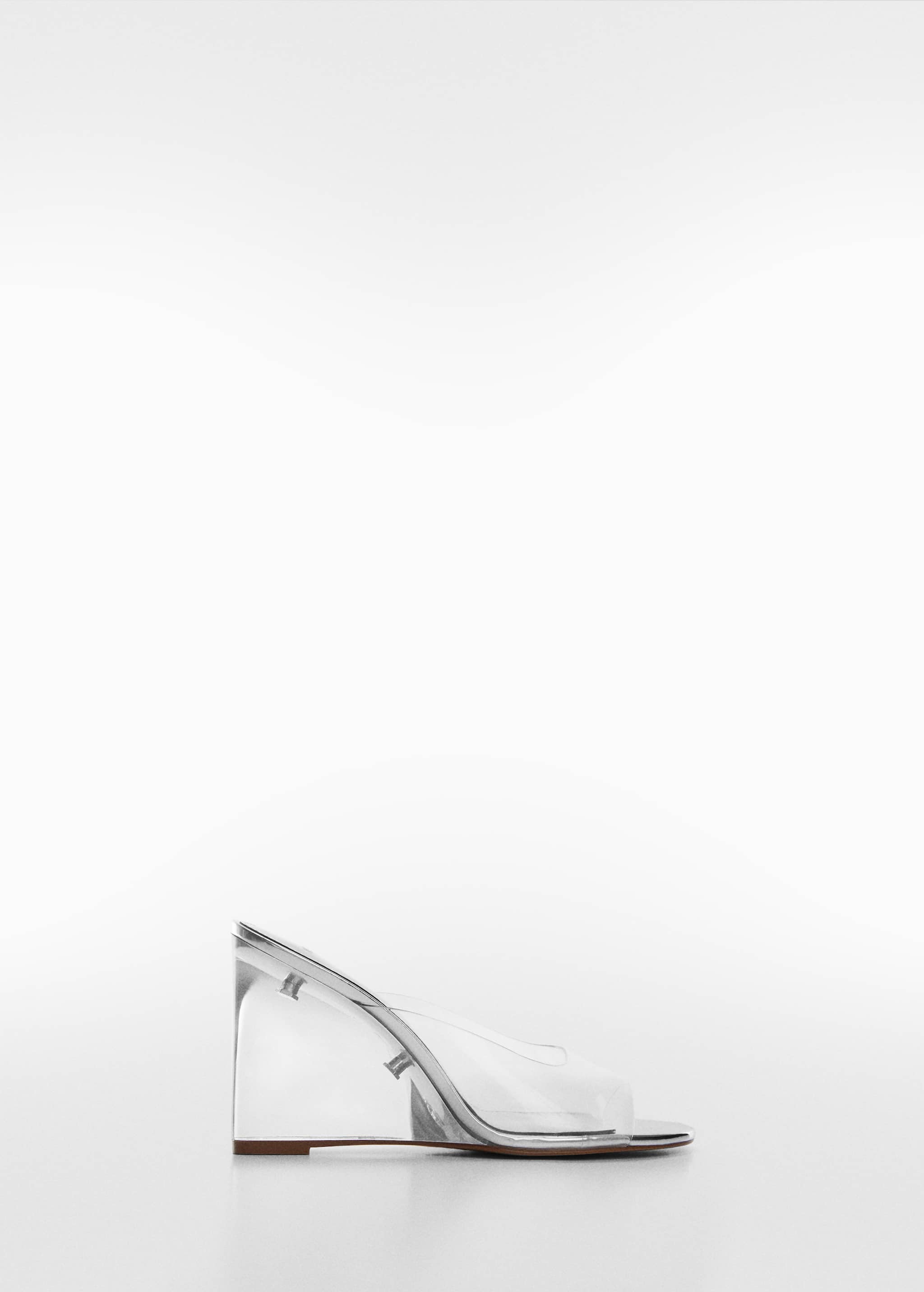 Transparent vinyl wedge sandals - Article without model