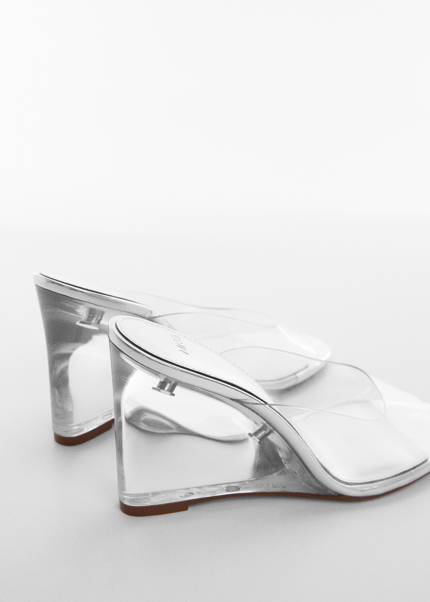 Sandales vinyle talon compensé transparent - Détail de l'article 1