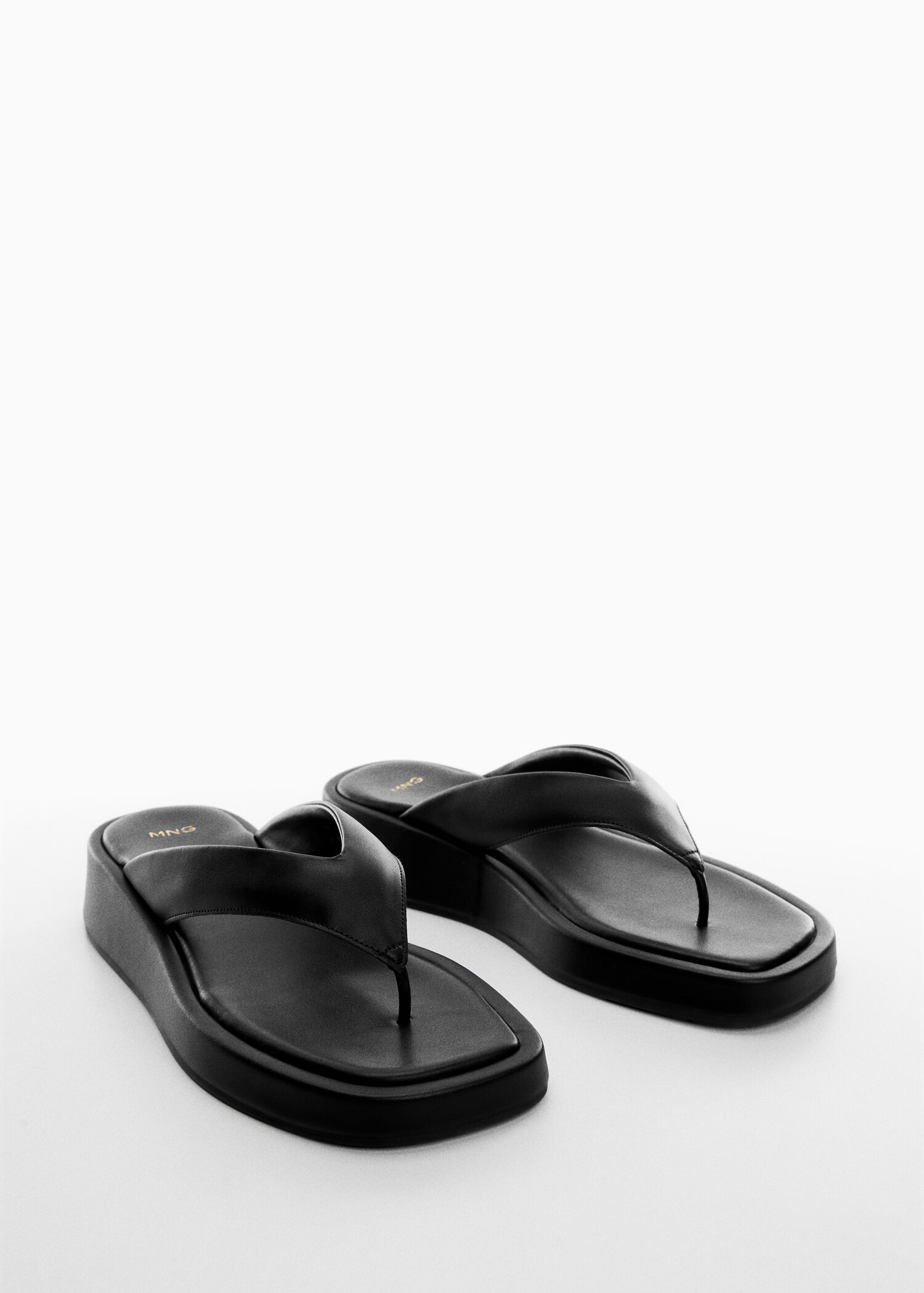 Platform strap sandals - Medium plane