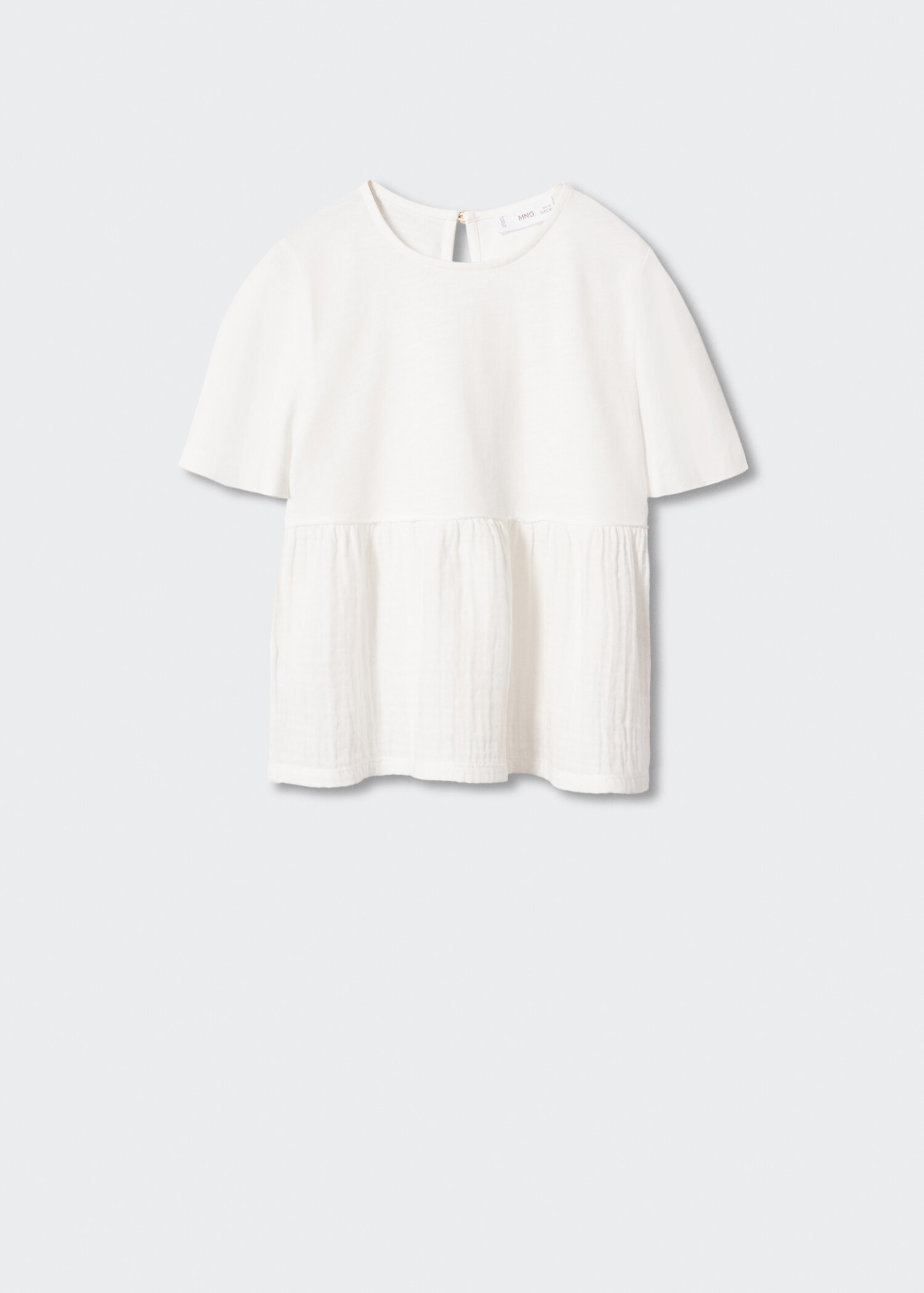 Pleated detail T-shirt - Article without model