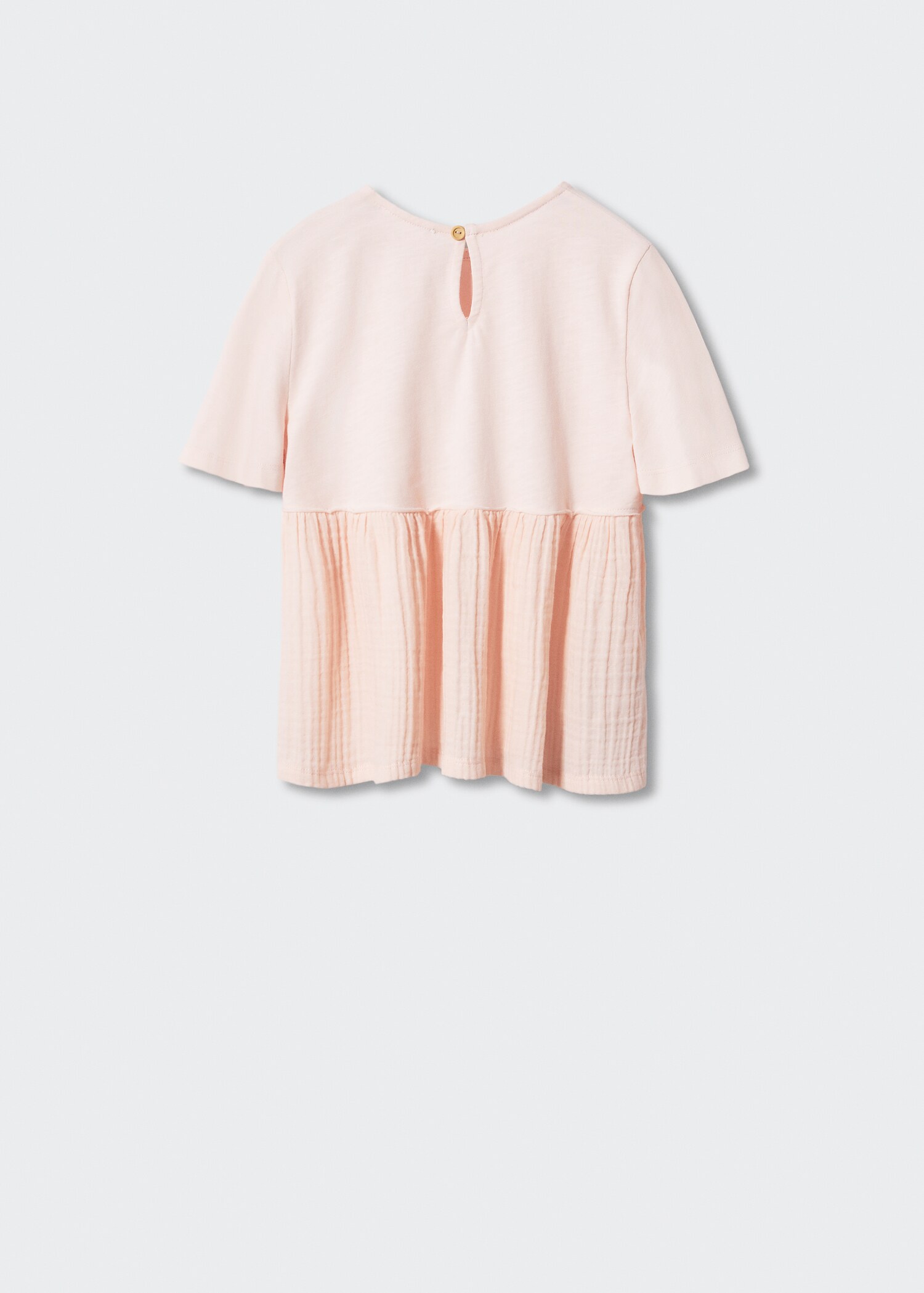 T-shirt avec détail plissé - Verso de l’article