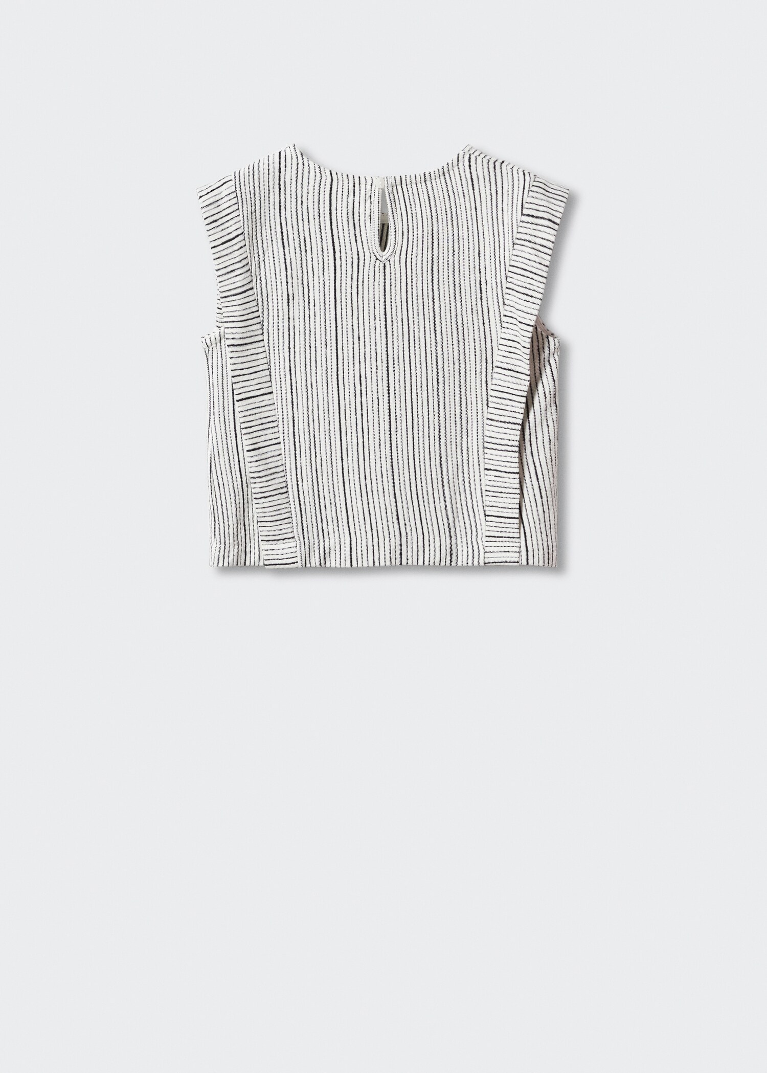 Striped cotton T-shirt - Reverse of the article