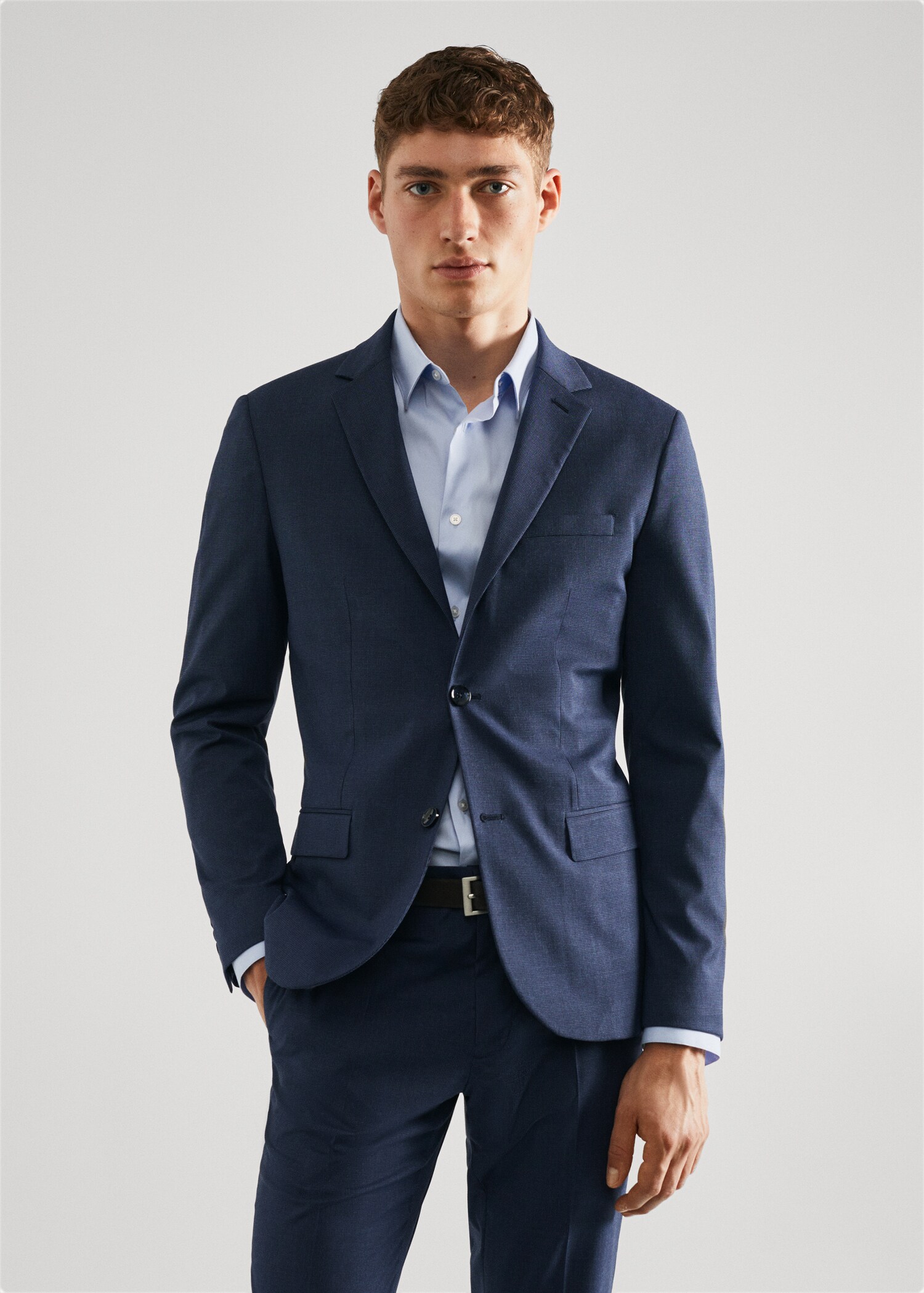 Super slim-fit suit jacket - Medium plane