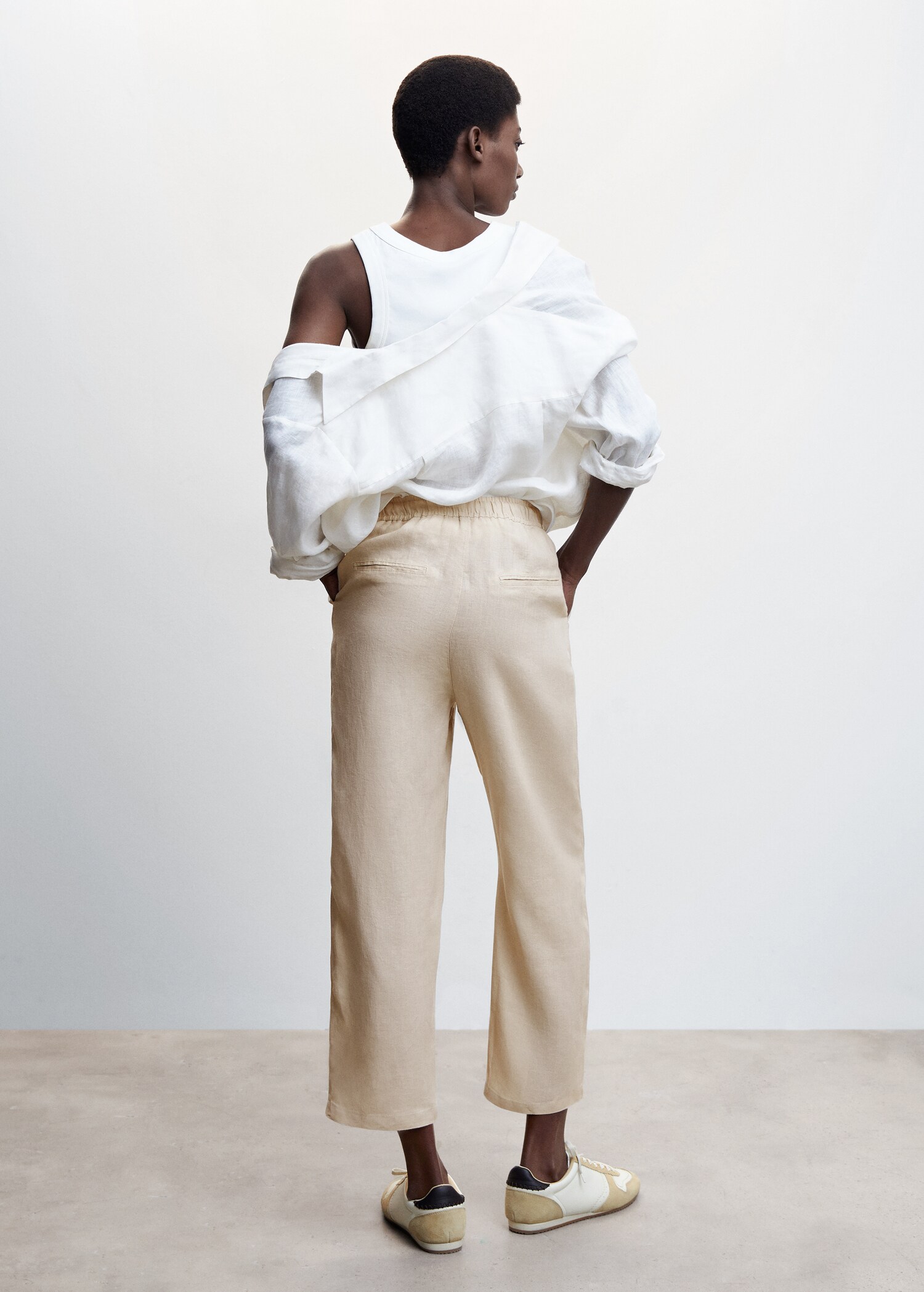 Pantalon 100 % lin - Verso de l’article