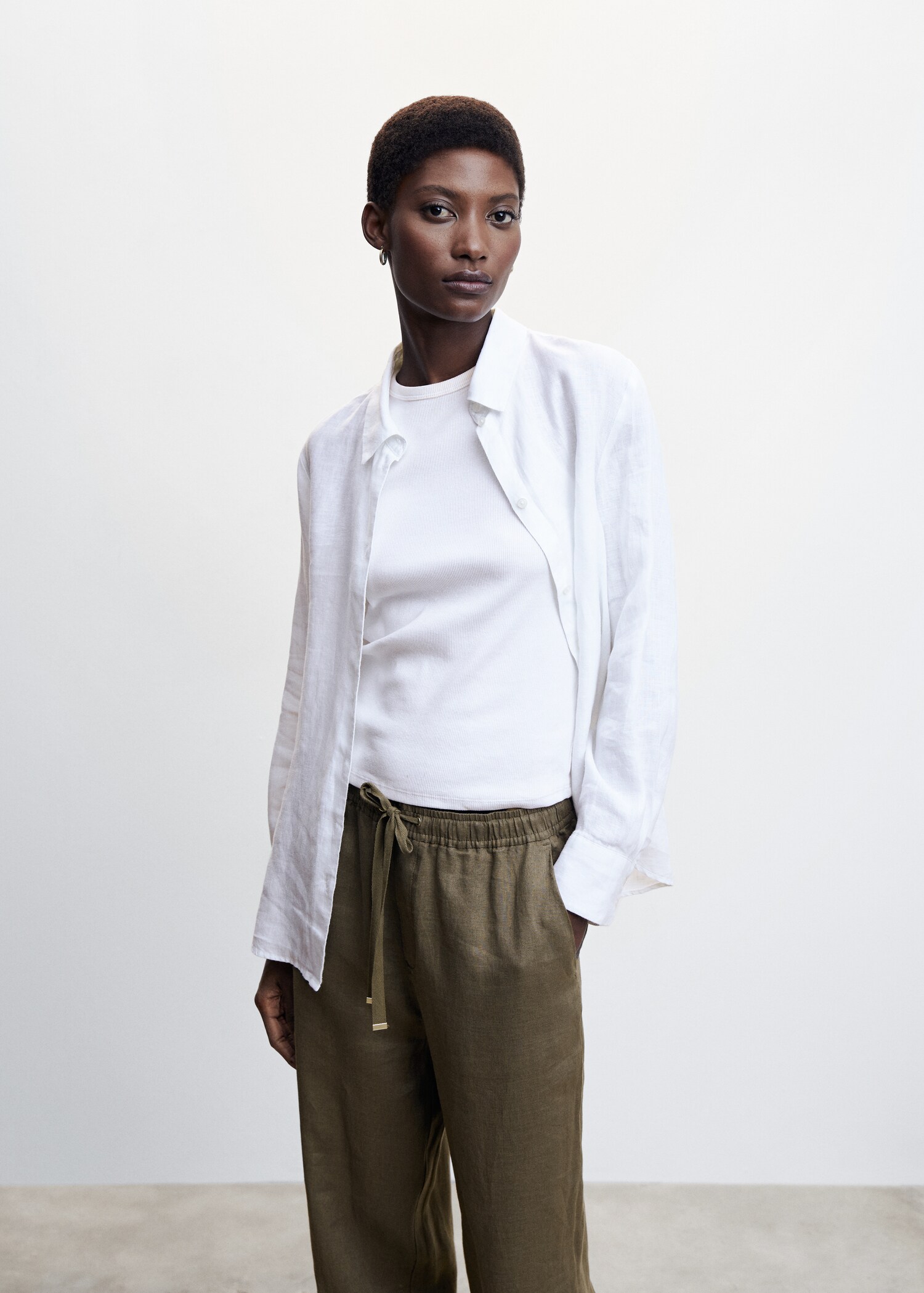 100% linen pants - Details of the article 1