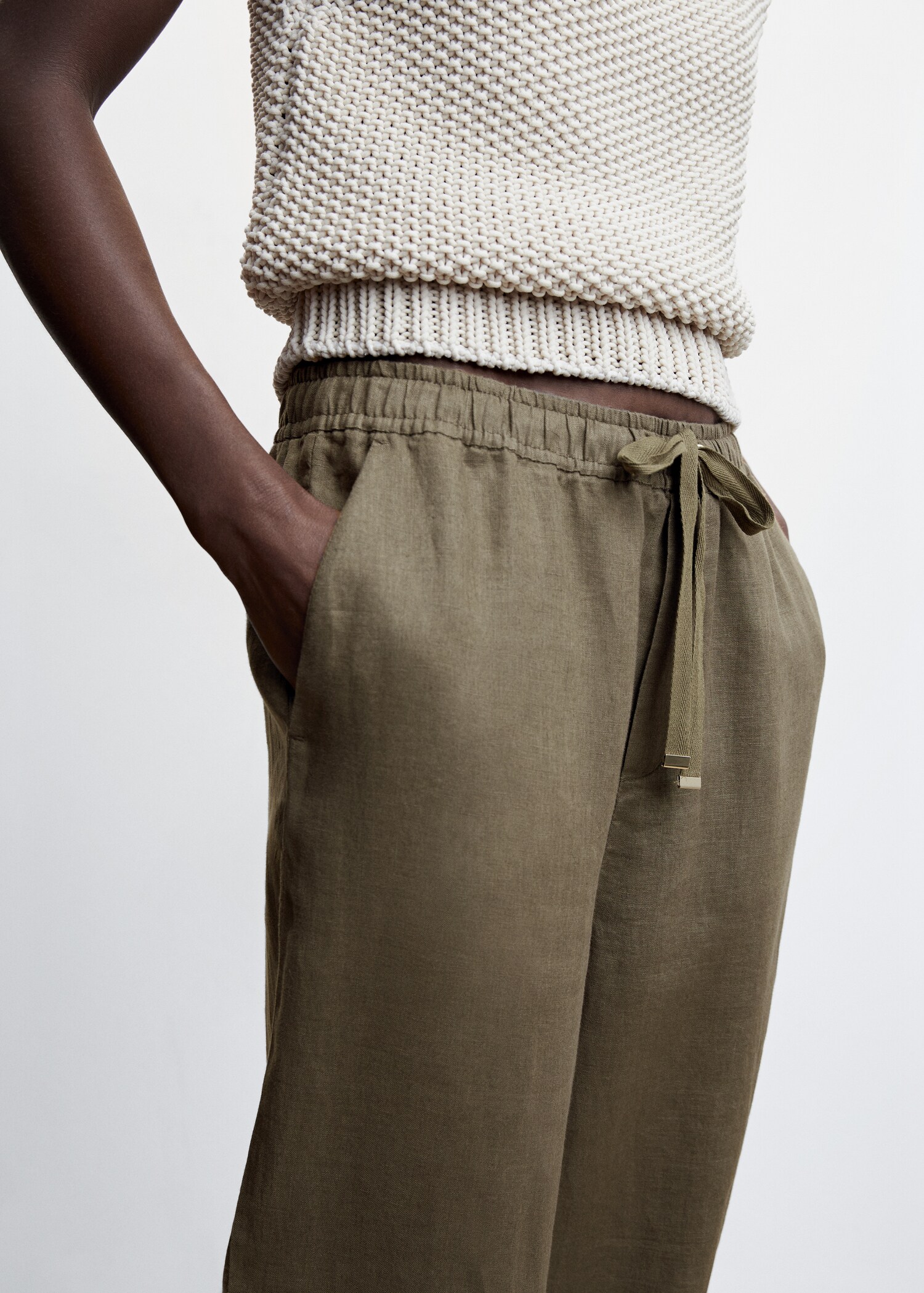100% linen pants - Details of the article 6
