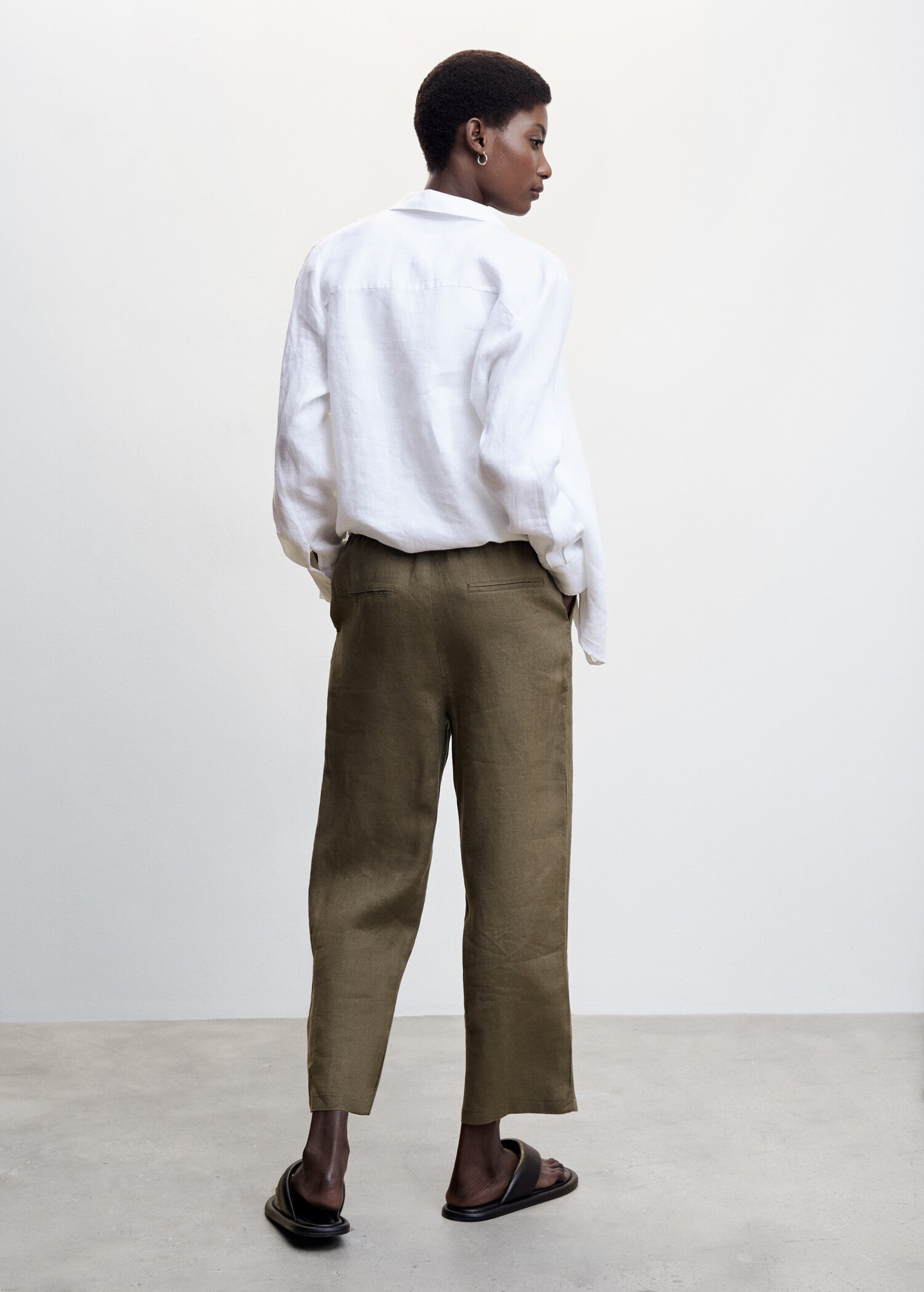 100% linen pants - Reverse of the article