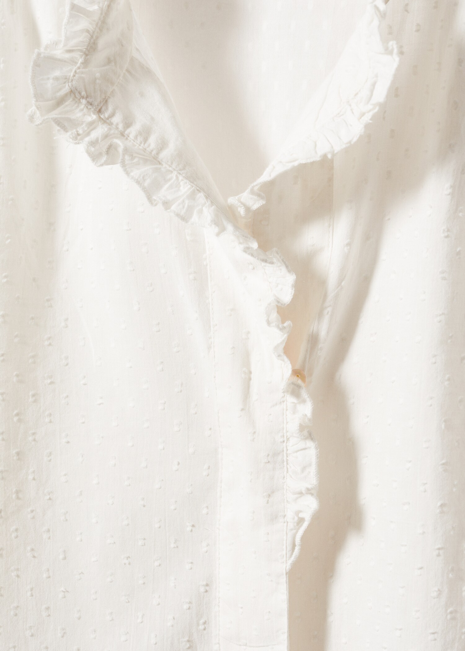 Ruffled plumeti blouse - Details of the article 8
