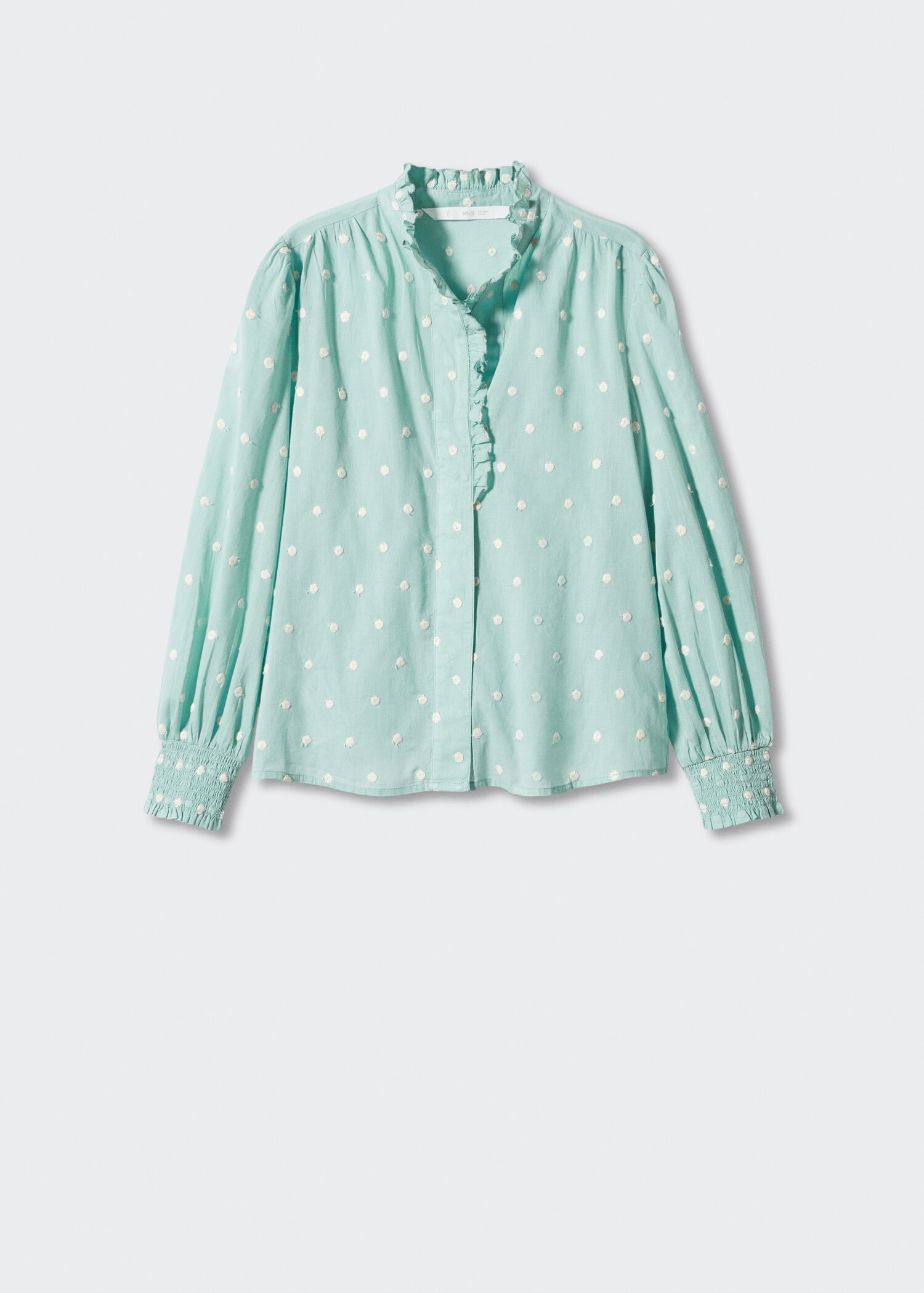 Ruffled plumeti blouse - Article without model