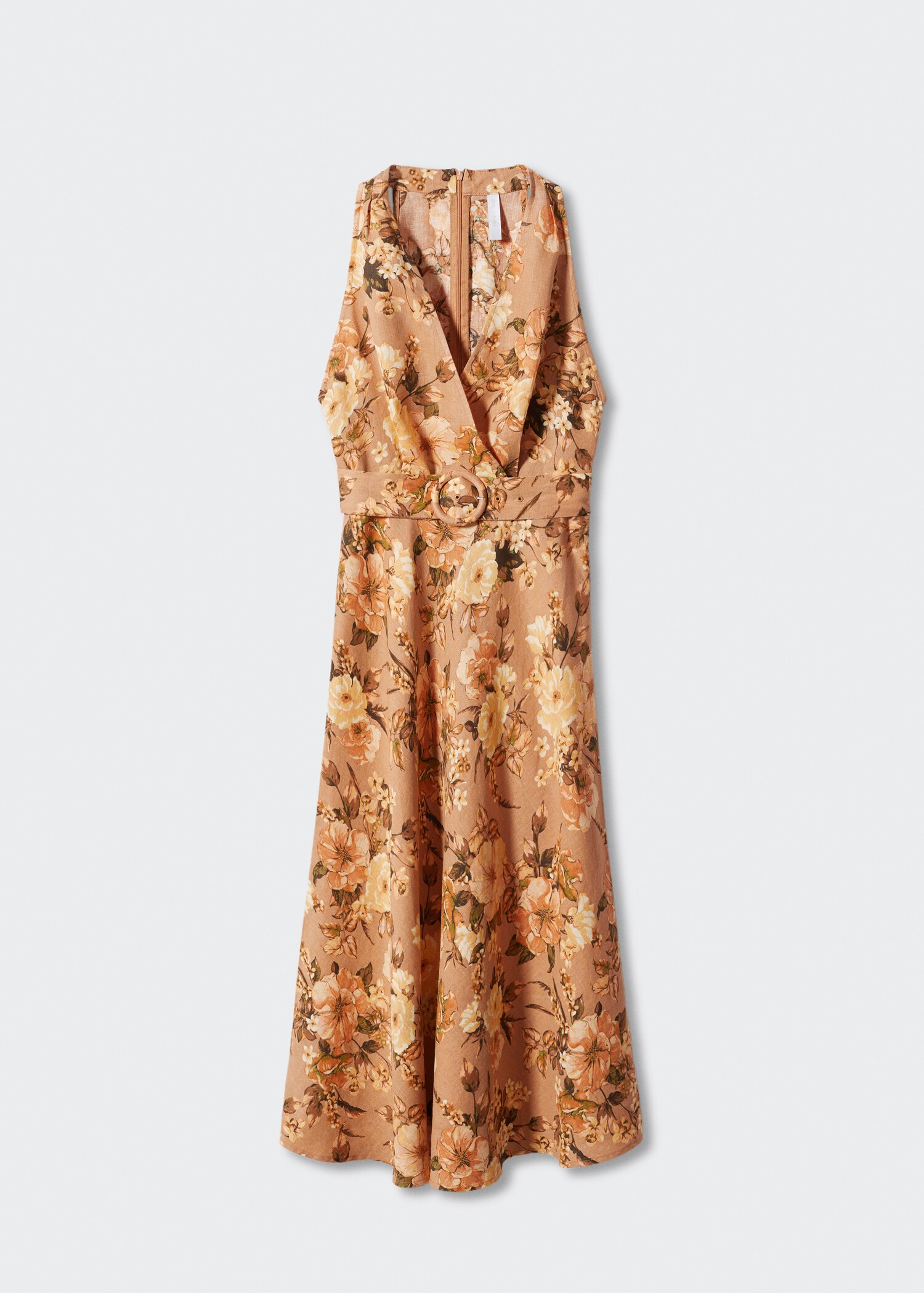 Vestido de linho às flores - Artigo sem modelo