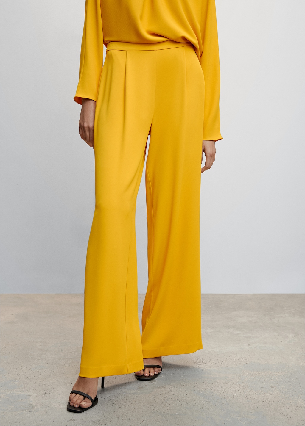 Dart palazzo pants Woman MANGO OUTLET USA