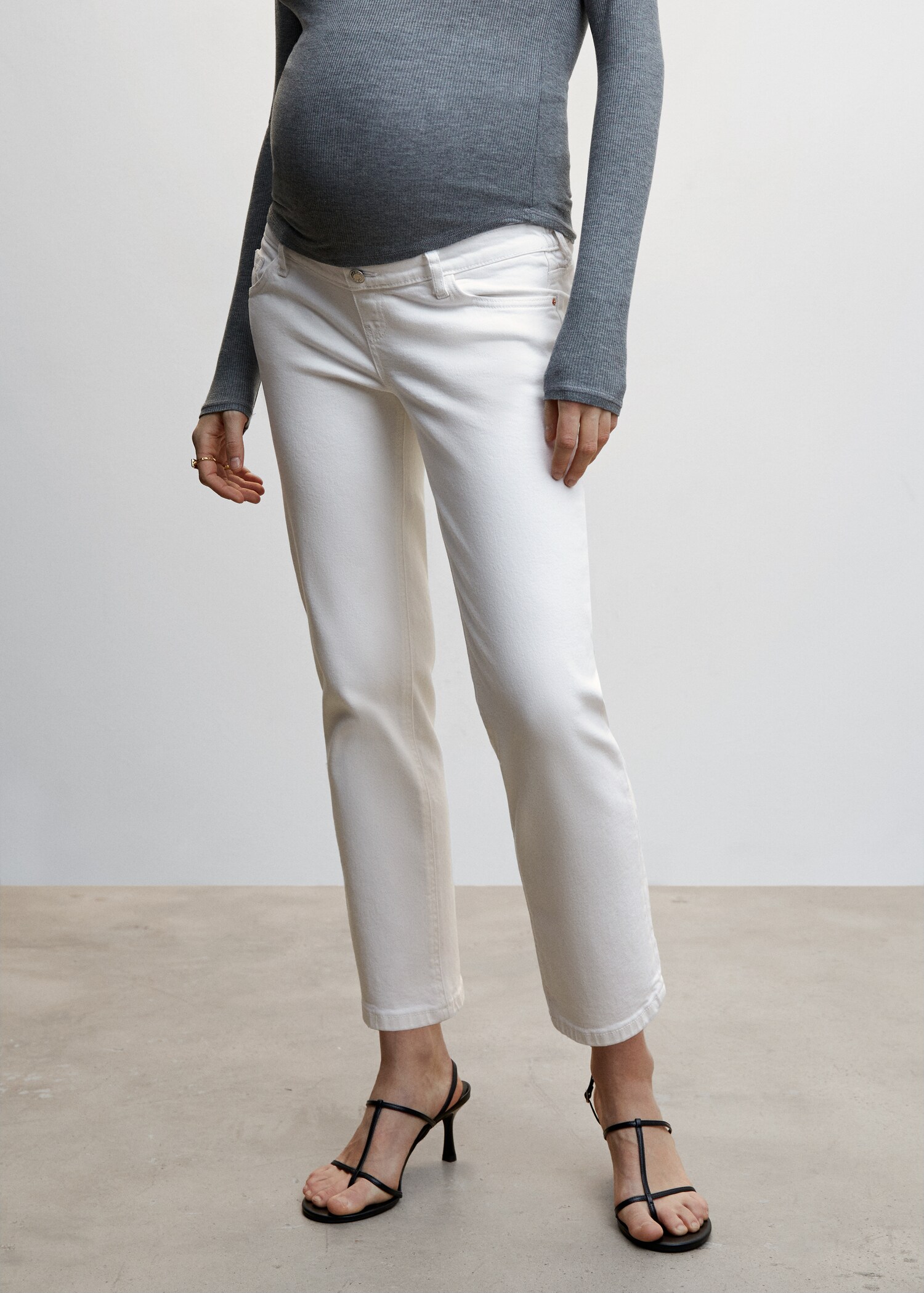 Maternity Straight Jeans - Medium plane