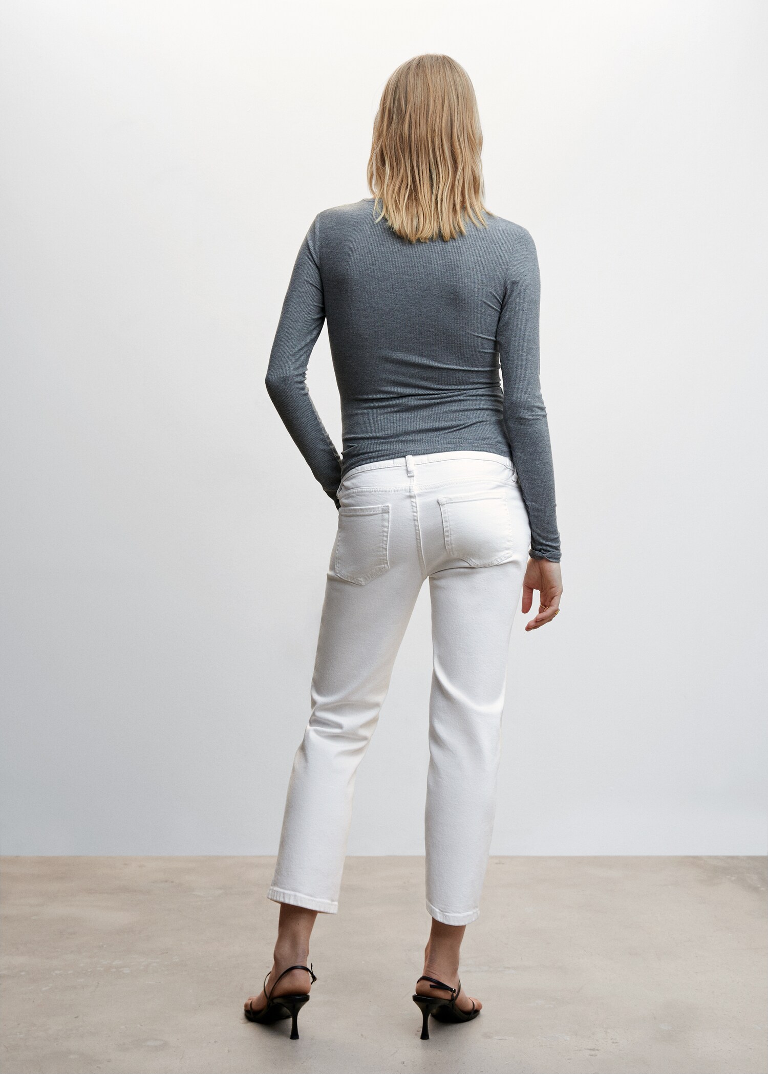 Maternity Straight Jeans - Reverse of the article