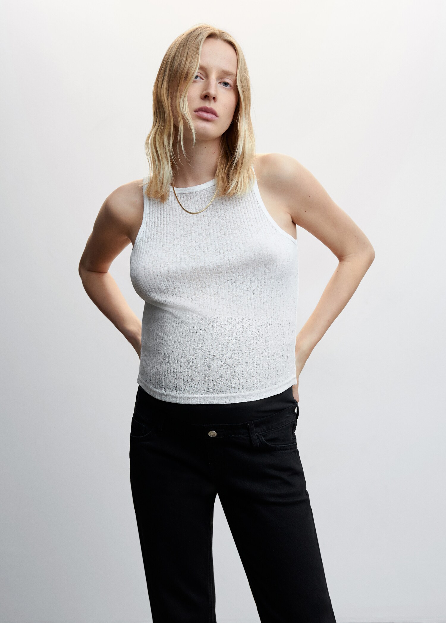 Maternity Straight Jeans - Details of the article 1