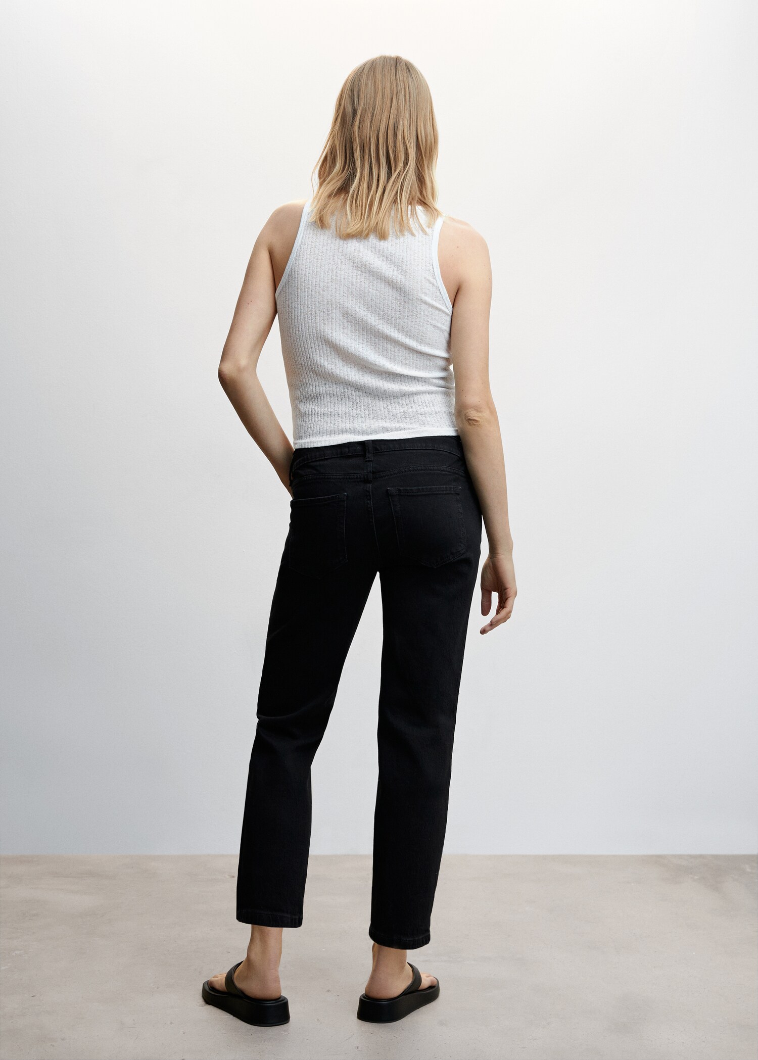 Maternity Straight Jeans - Reverse of the article
